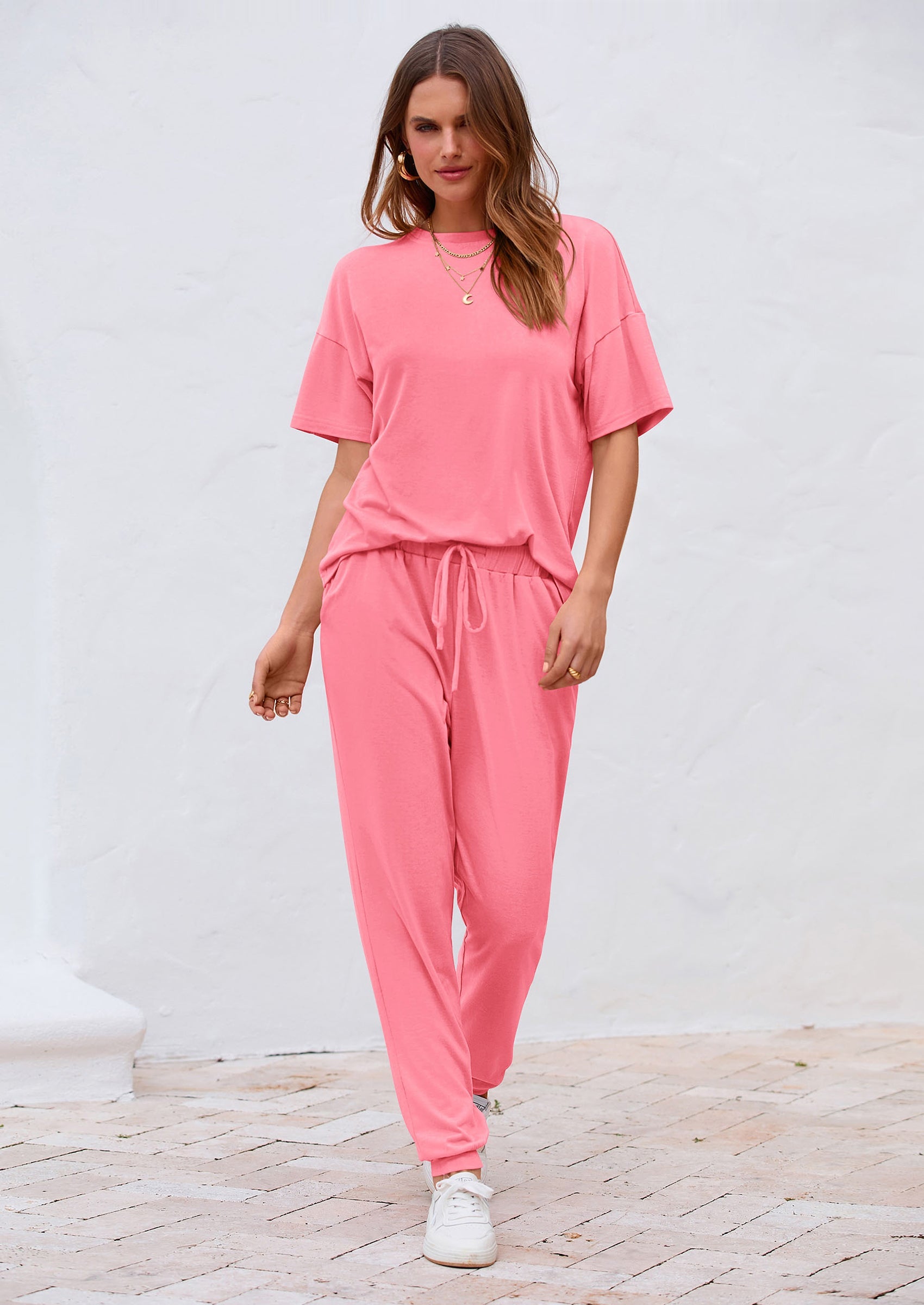 Chichi Women's Two Piece Lounge Sets Spring Summer Jogger Pants Vacation Outfits Travel Airplane Matching Clothes