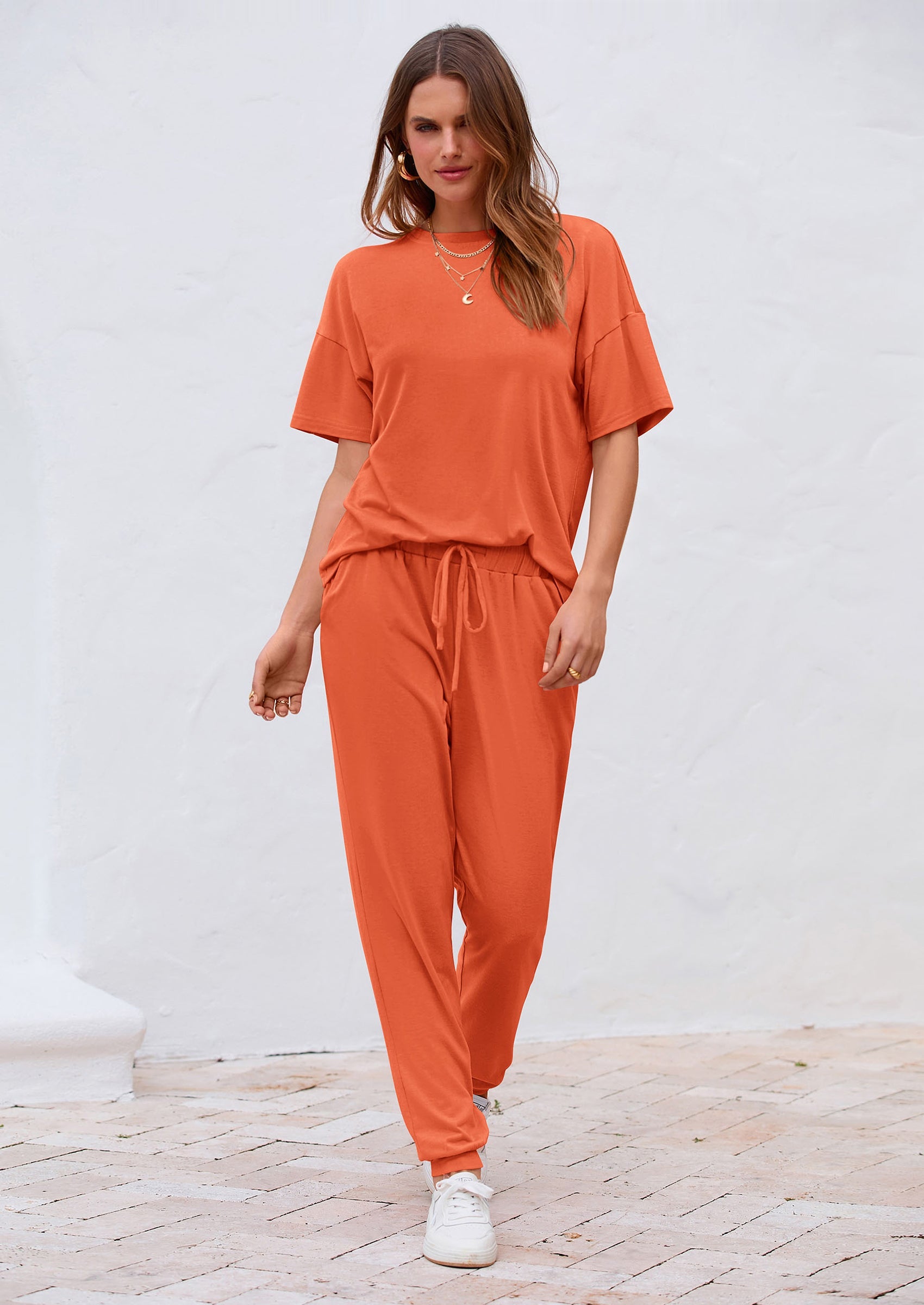 Chichi Women's Two Piece Lounge Sets Spring Summer Jogger Pants Vacation Outfits Travel Airplane Matching Clothes Dark Grey