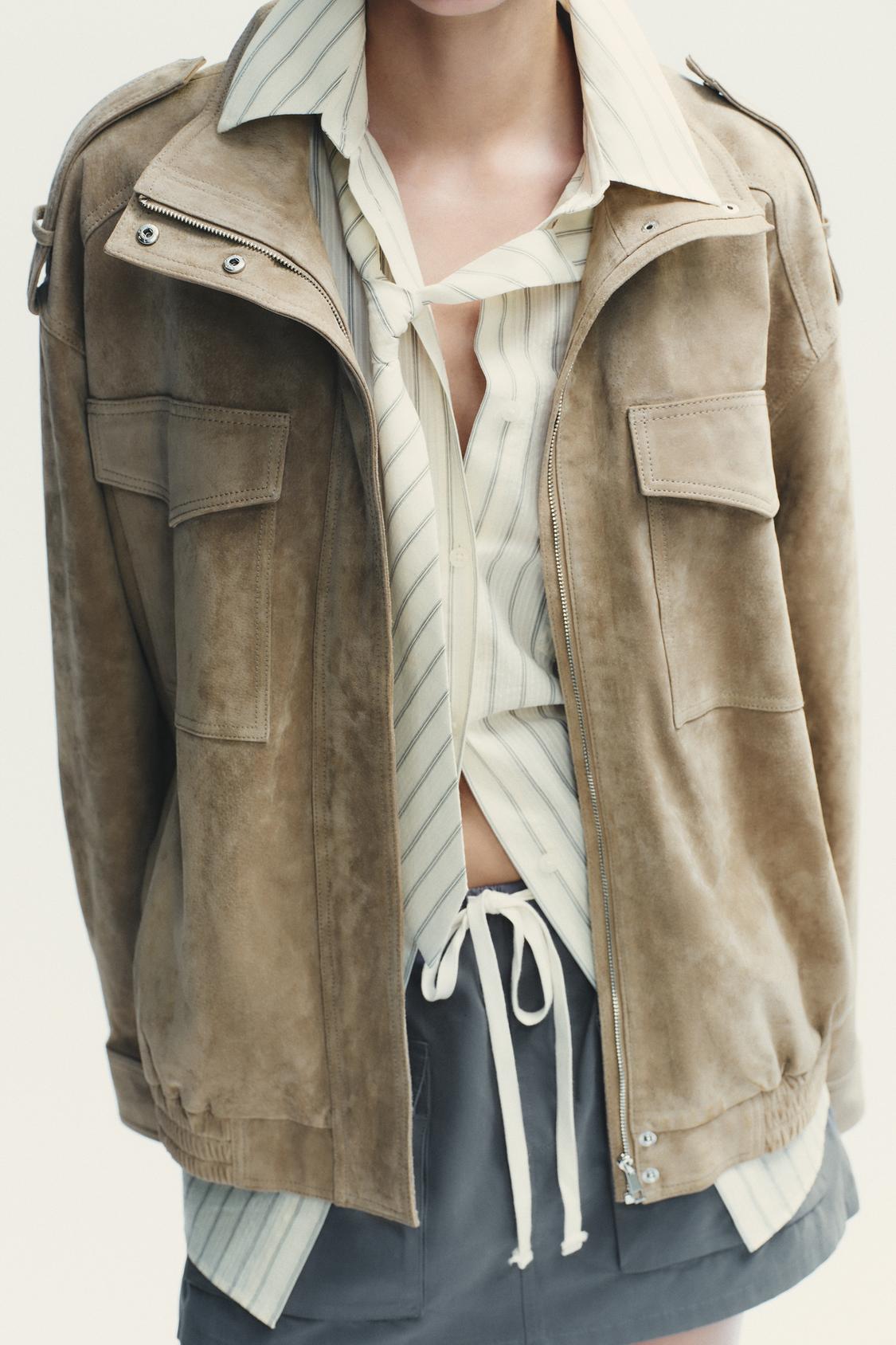 Isla | Suede Jacket Taupe