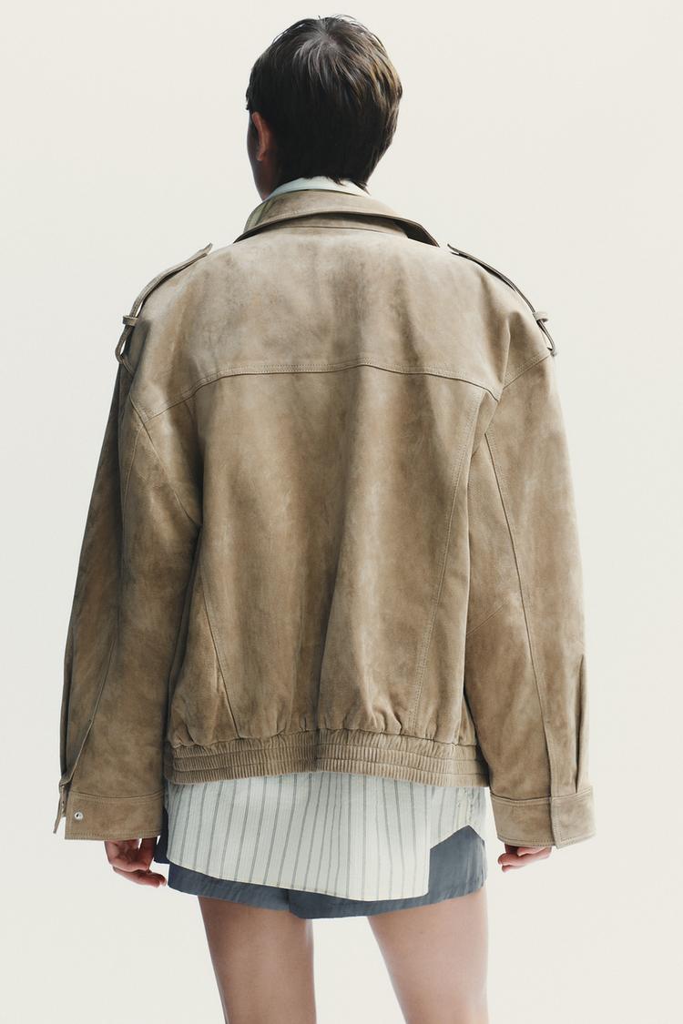 Isla | Suede Jacket Taupe