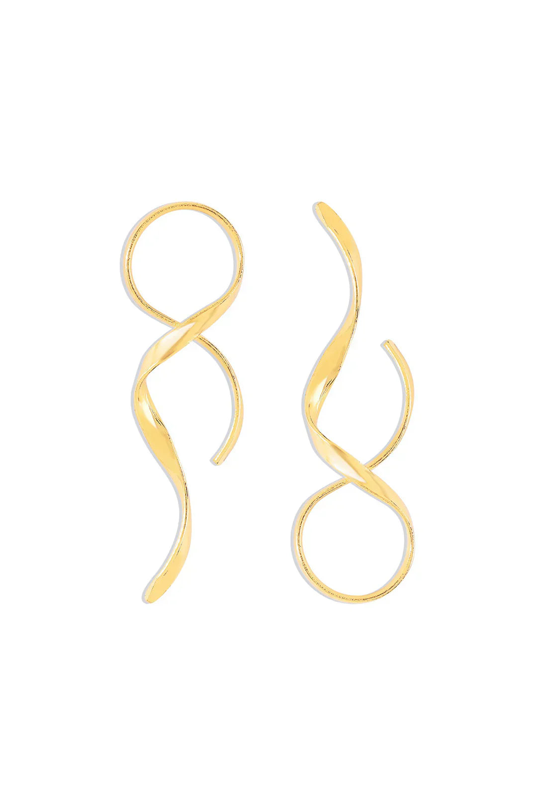 Marina - Twirl Earrings Gold