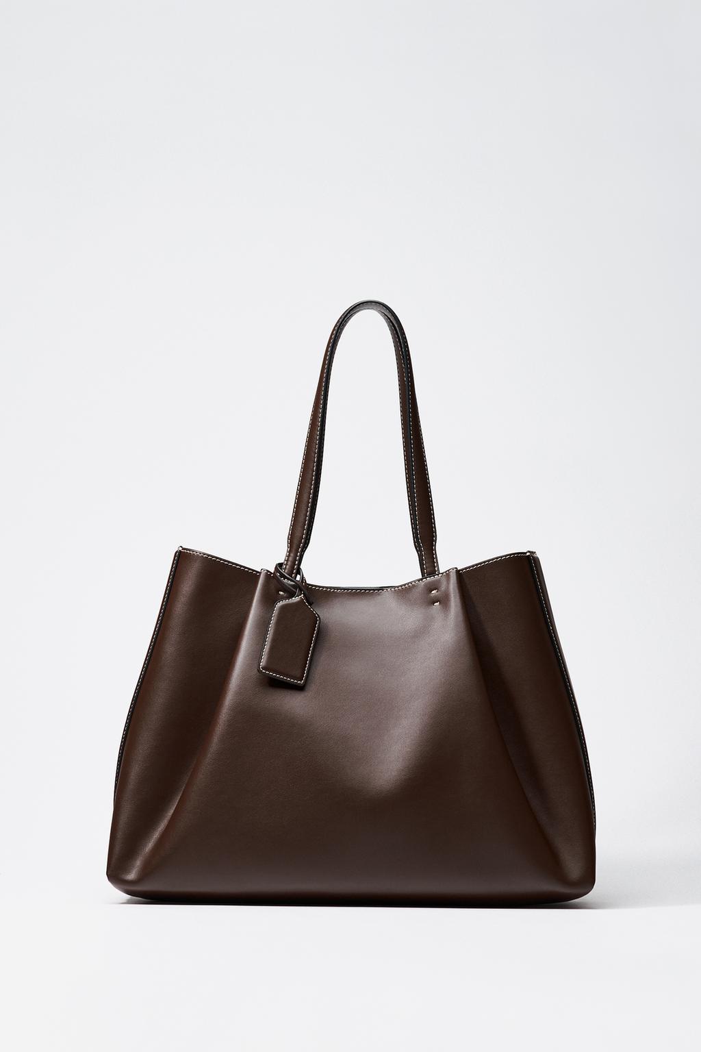 Aveline | Leather Tote Bag Brown