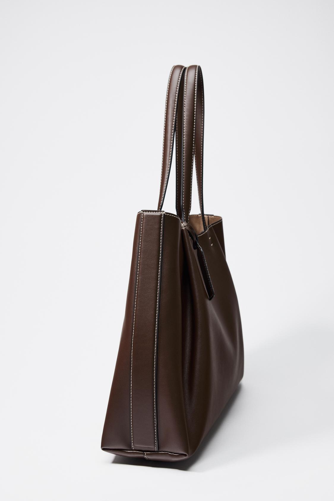 Aveline | Leather Tote Bag Brown