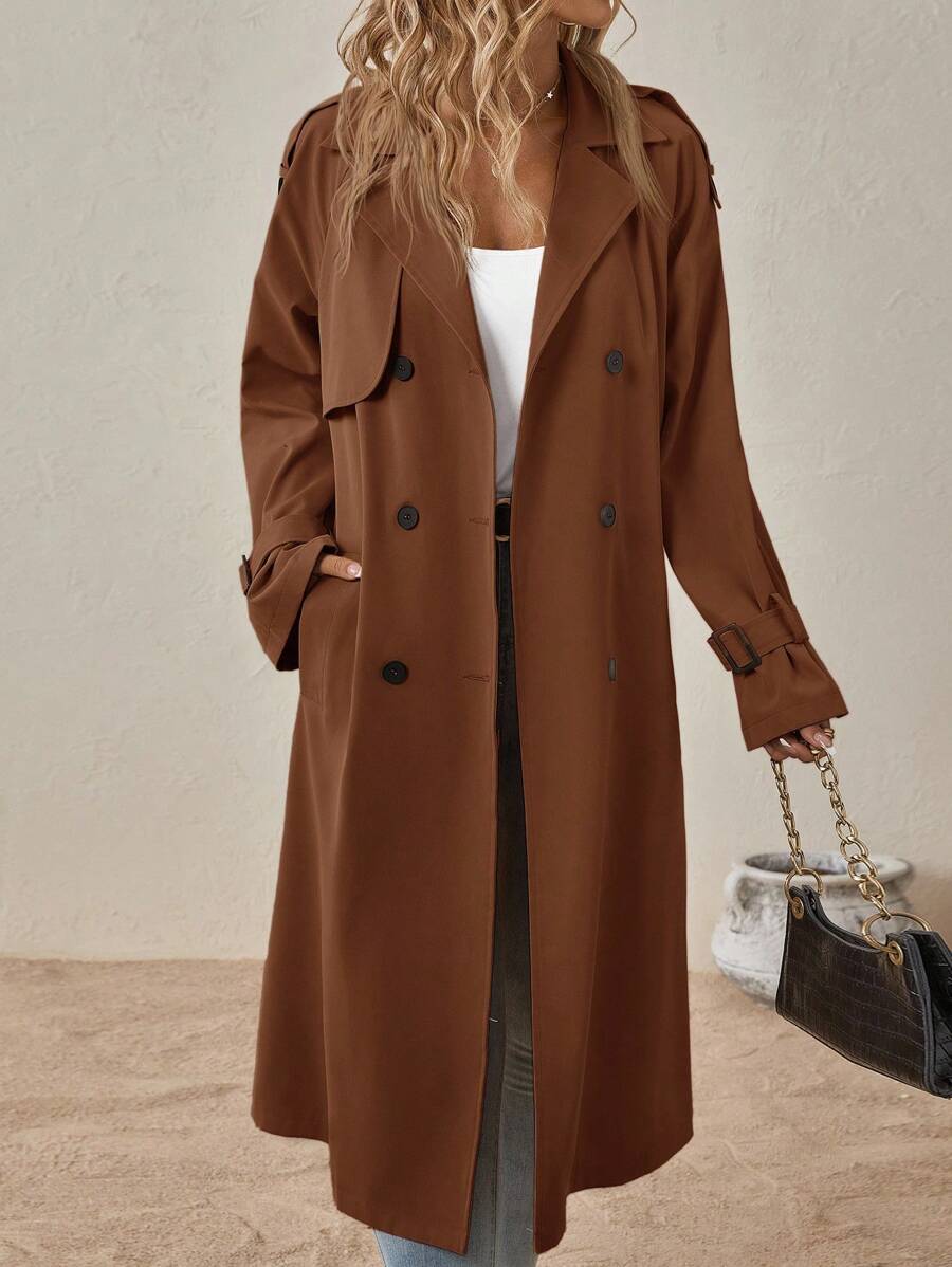 Adrienne | Classic Belted Trenchcoat Coffee