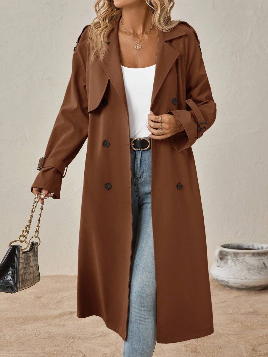 Adrienne | Classic Belted Trenchcoat Black