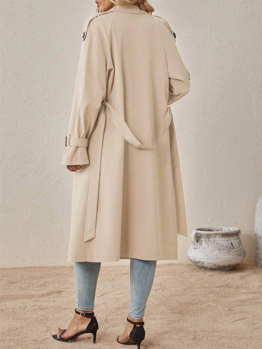 Adrienne | Classic Belted Trenchcoat Beige