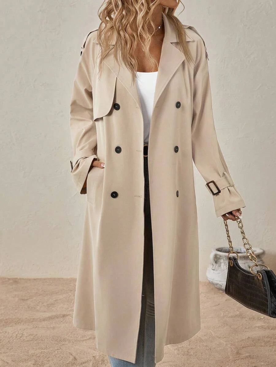 Adrienne | Classic Belted Trenchcoat Beige