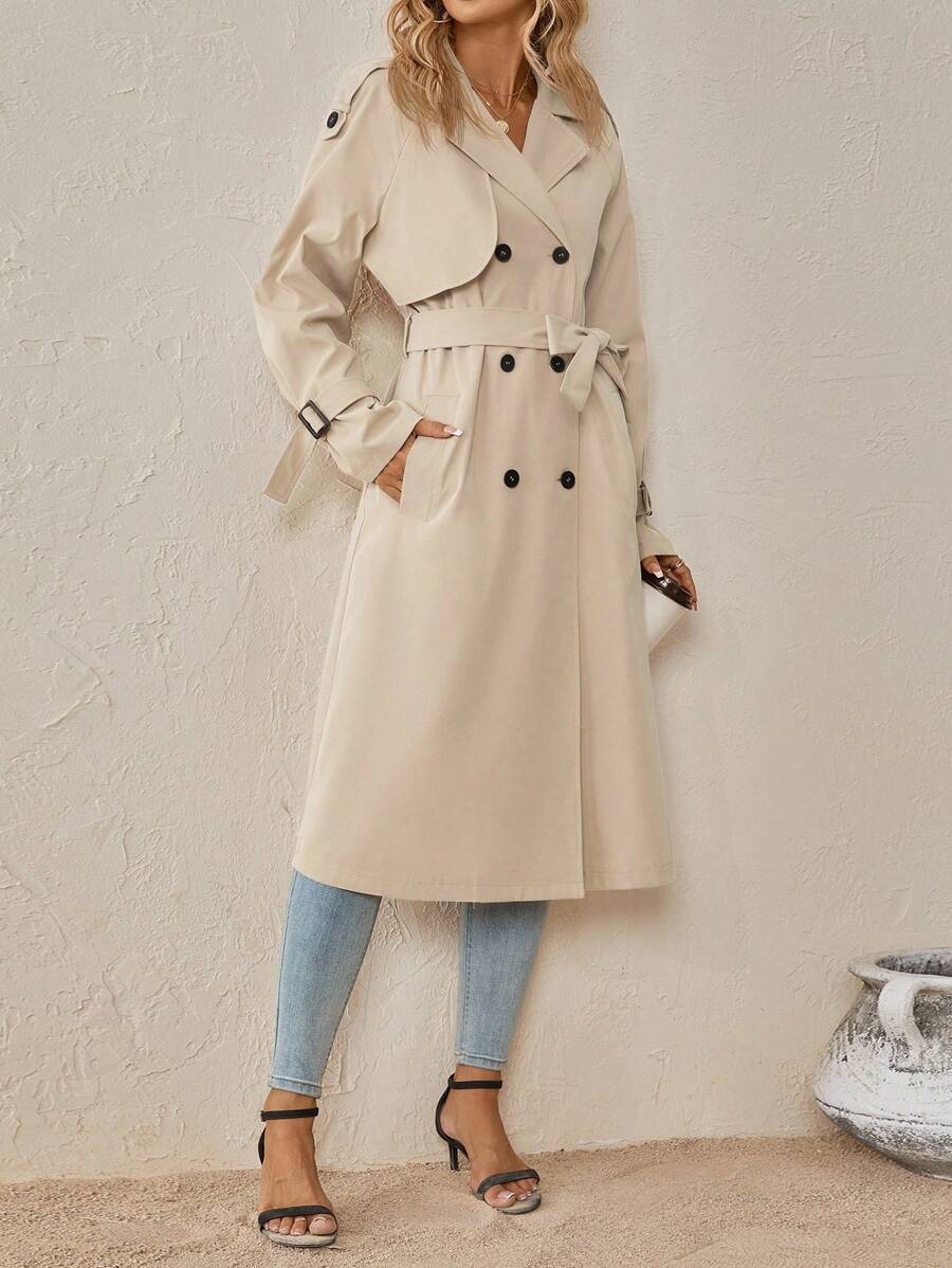 Adrienne | Classic Belted Trenchcoat Beige