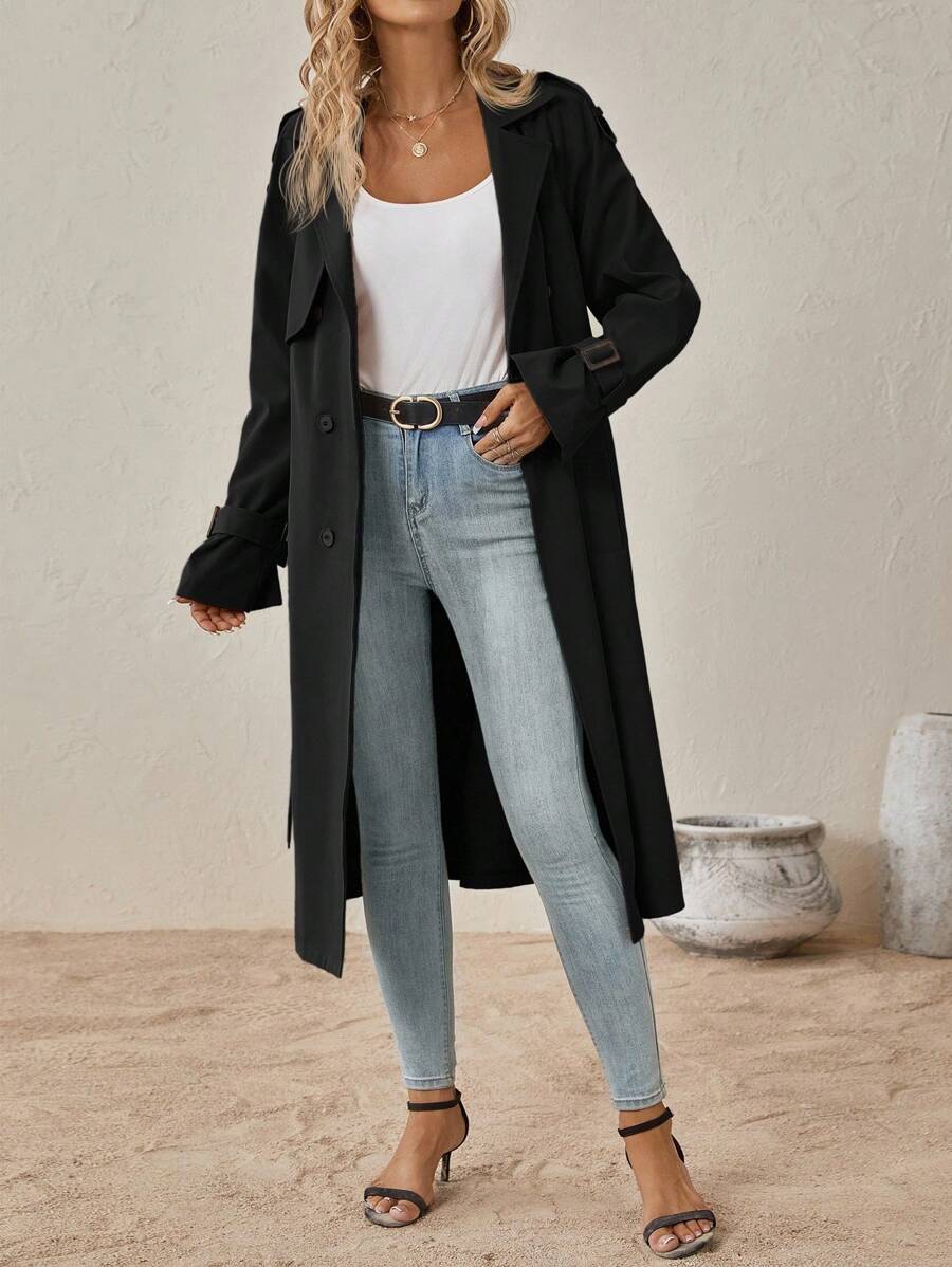 Adrienne | Classic Belted Trenchcoat Beige