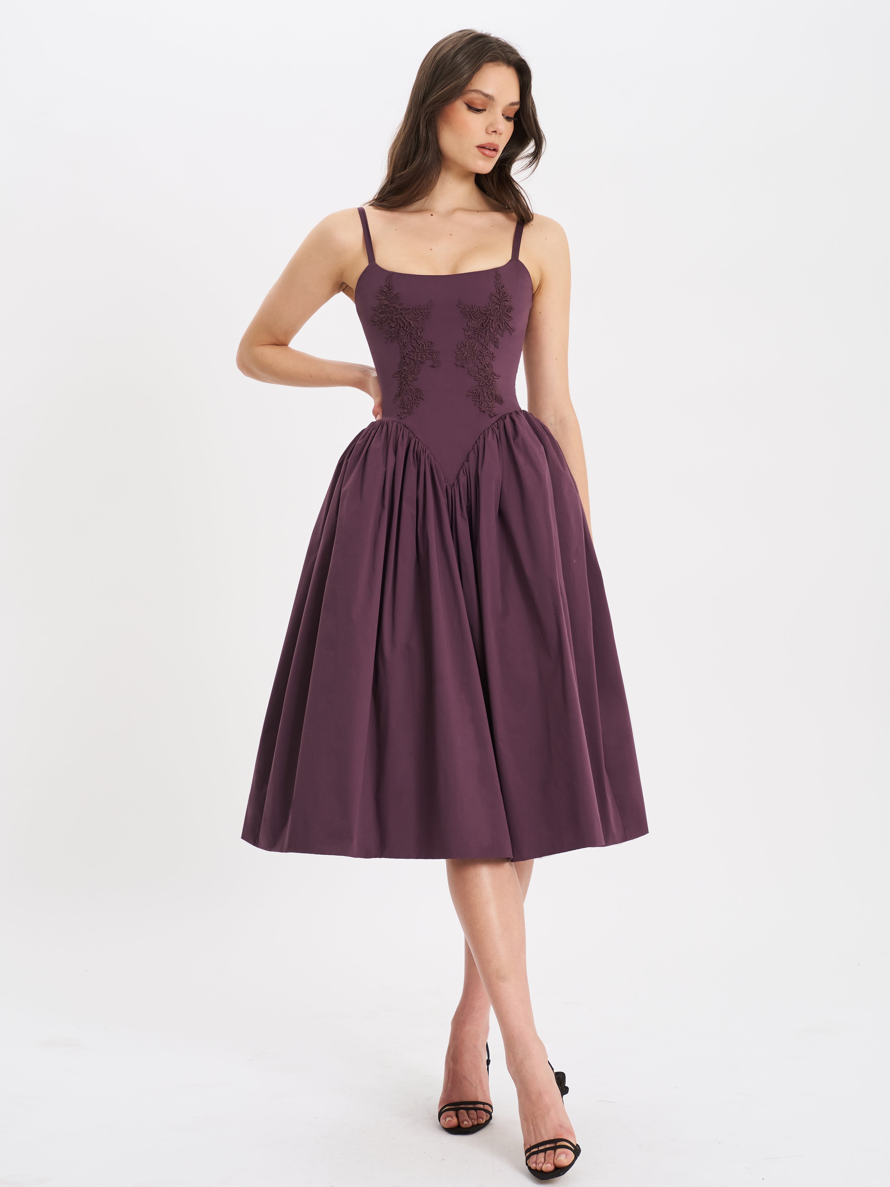 Seraphine | Embroidered Midi Dress
