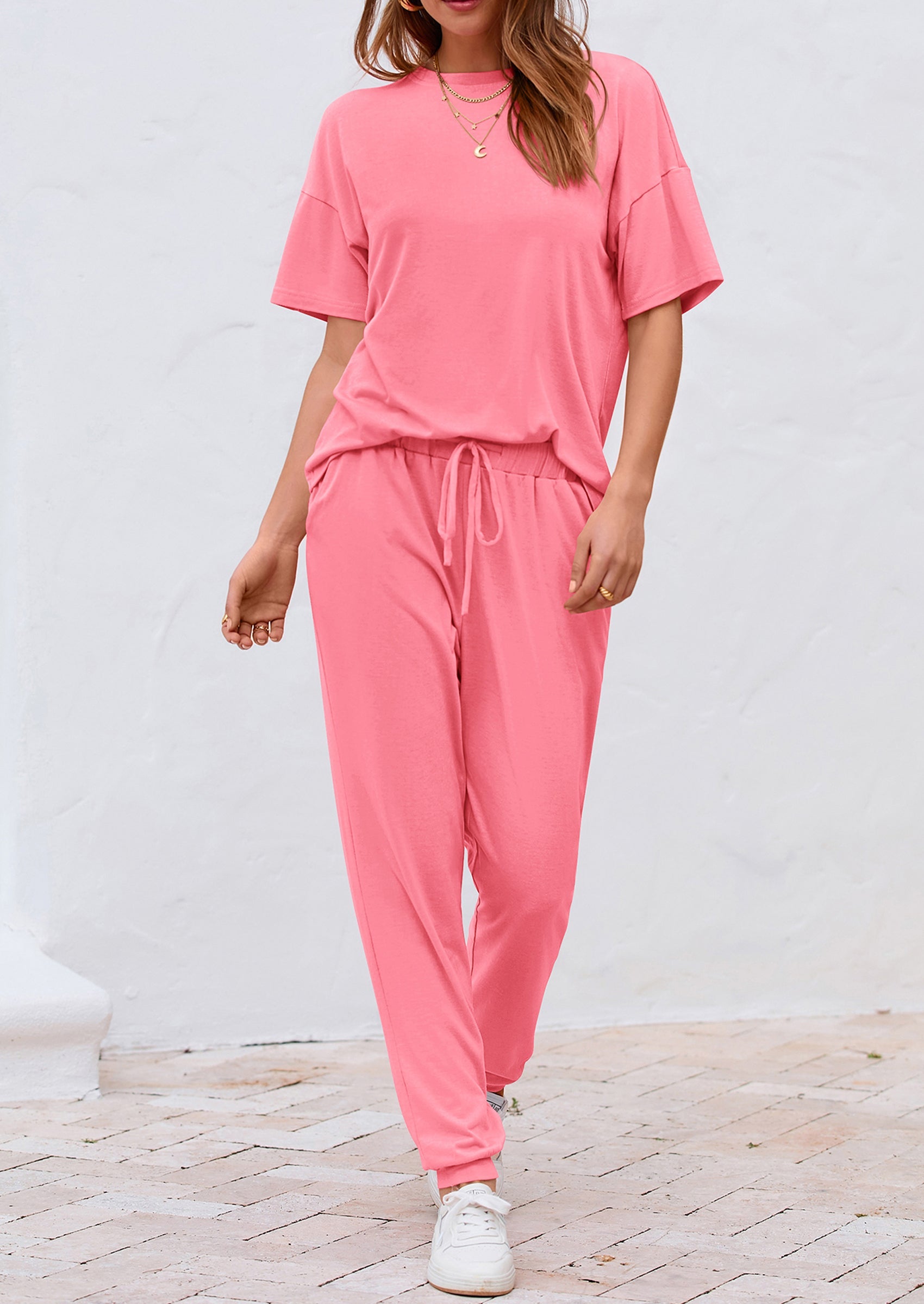 Chichi Women's Two Piece Lounge Sets Spring Summer Jogger Pants Vacation Outfits Travel Airplane Matching Clothes