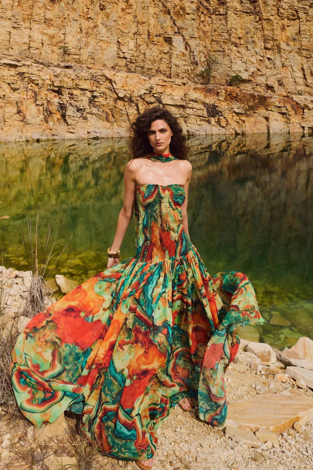 Solara | Multicolor Maxi Dress Multicolor