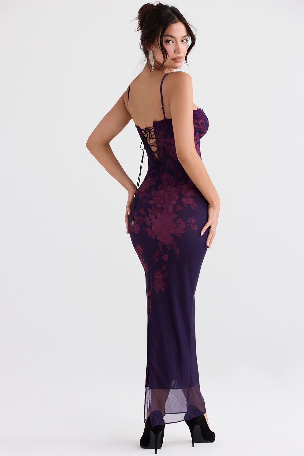 Vanessa | Floral Maxi Dress Purple