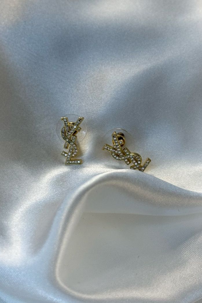 Ysl Earrings Gold
