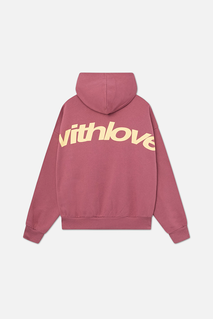 Amber | WIth Love Hoodie Burgundy