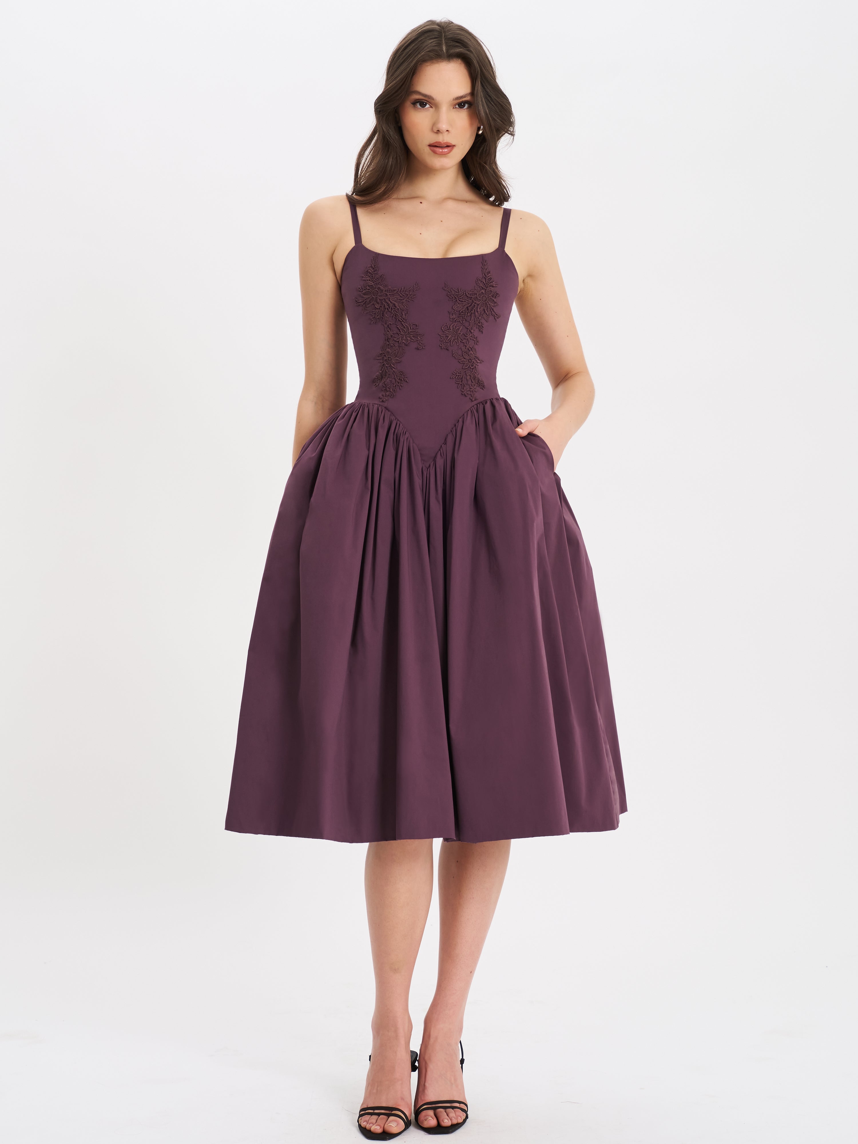 Seraphine | Embroidered Midi Dress