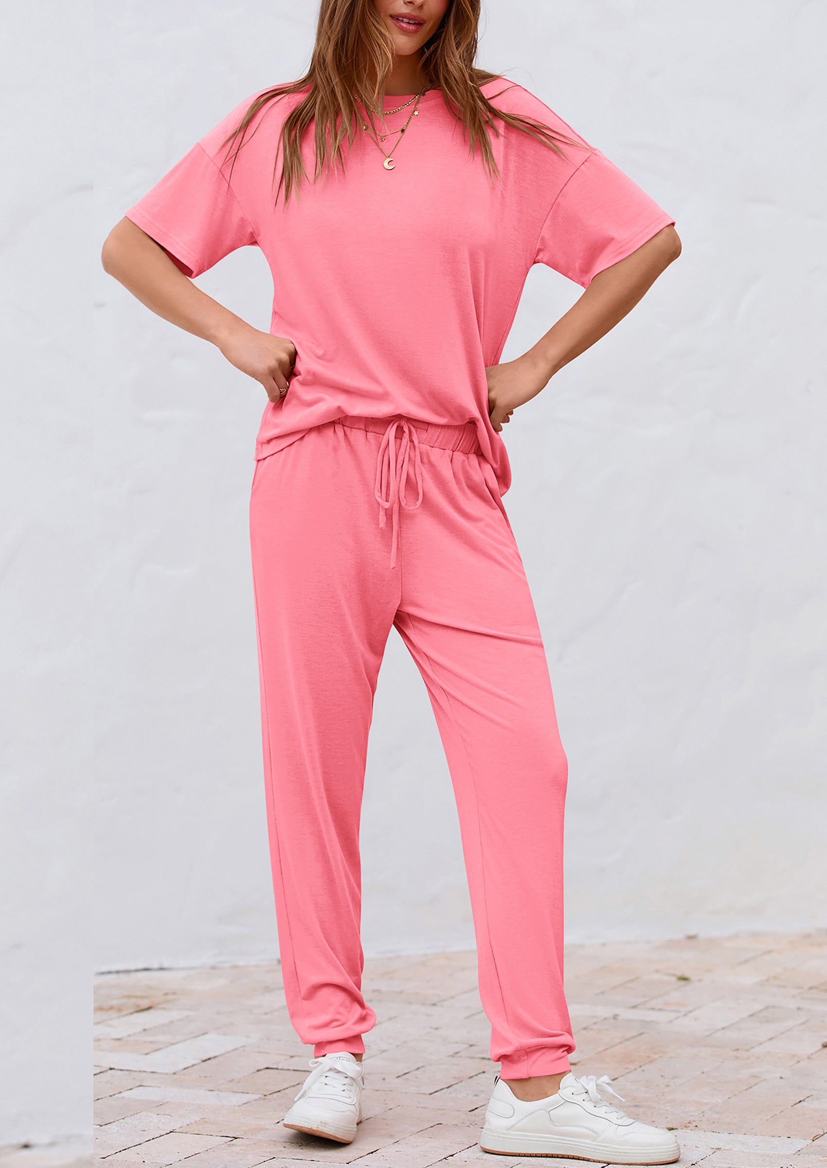 Chichi Women's Two Piece Lounge Sets Spring Summer Jogger Pants Vacation Outfits Travel Airplane Matching Clothes
