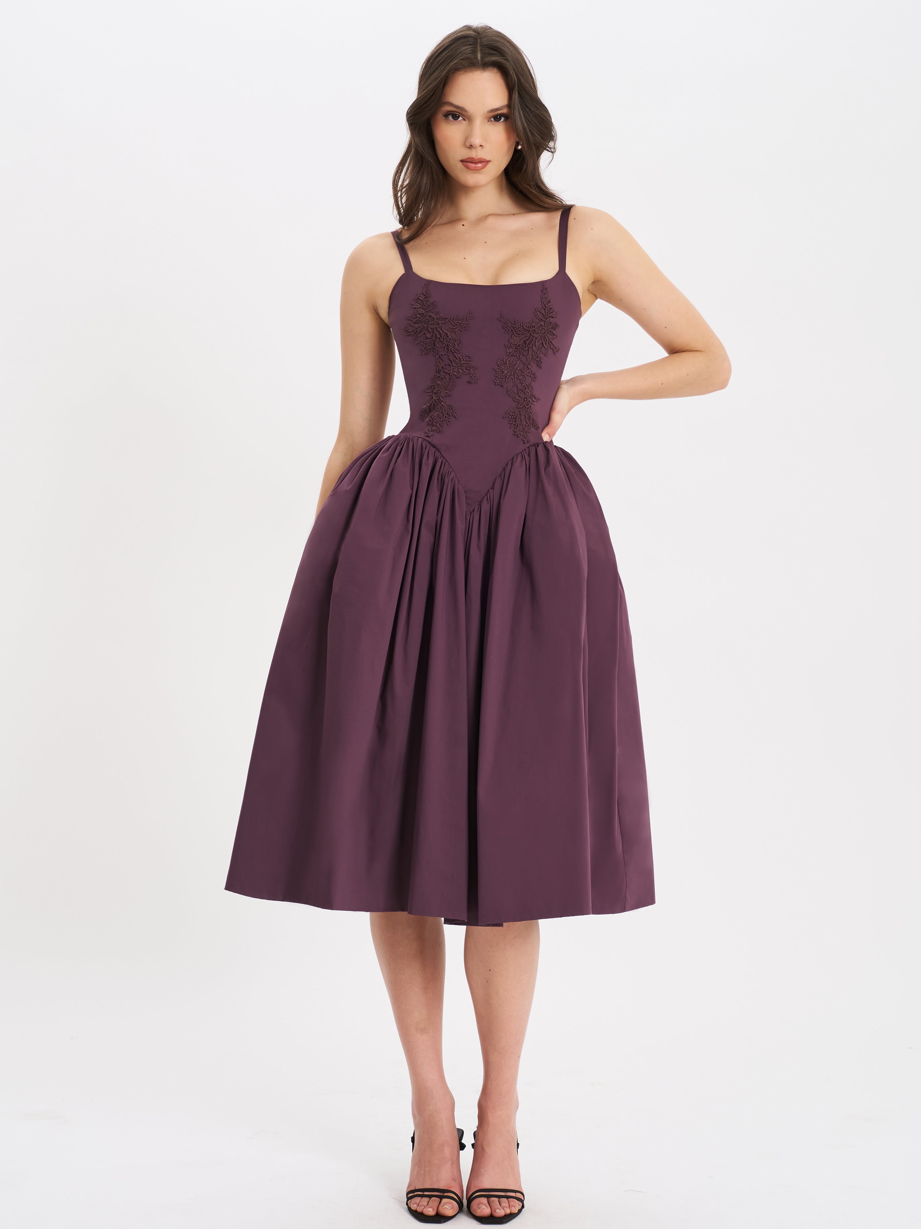 Seraphine | Embroidered Midi Dress