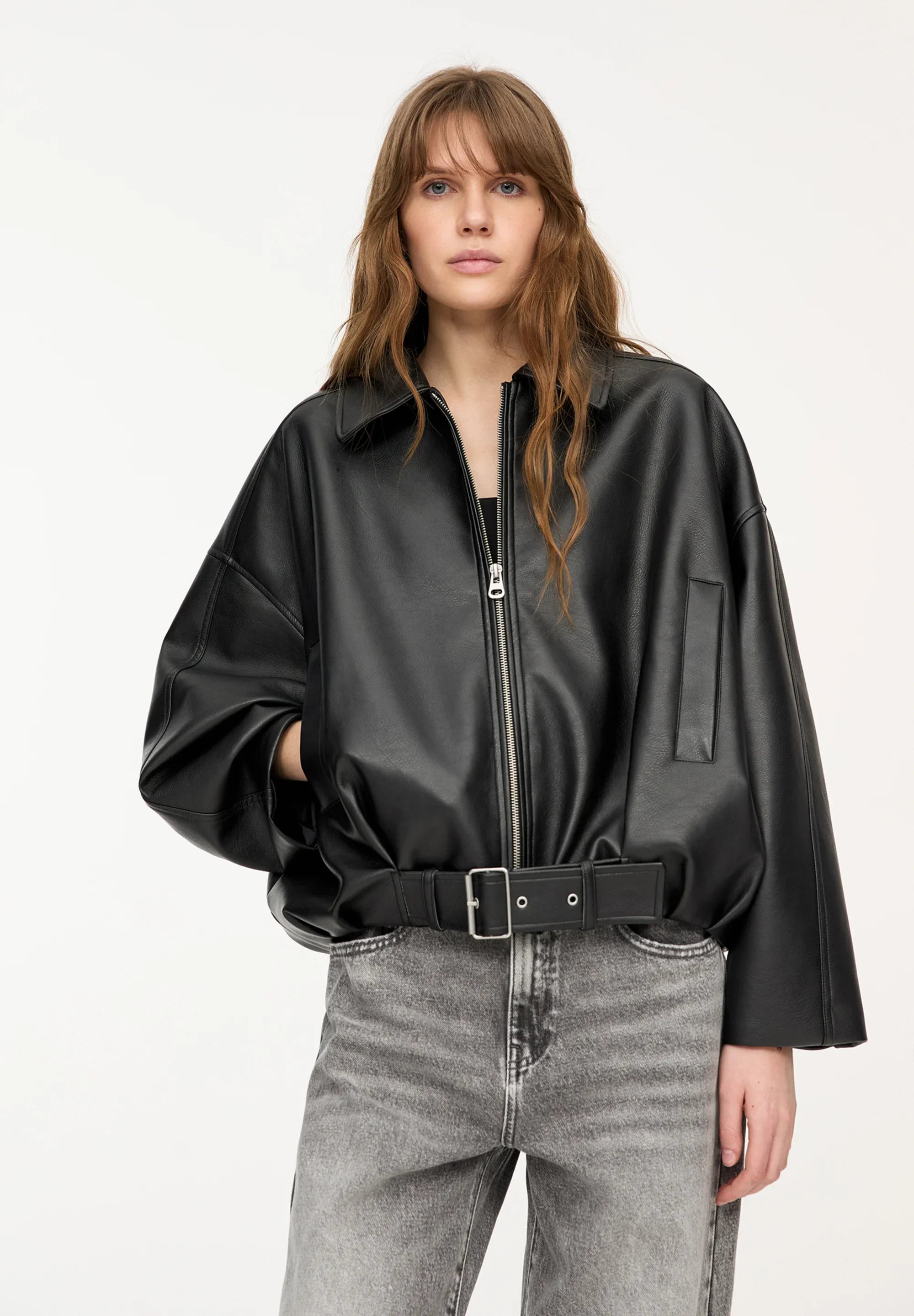 Sophia | Leather Jacket Black