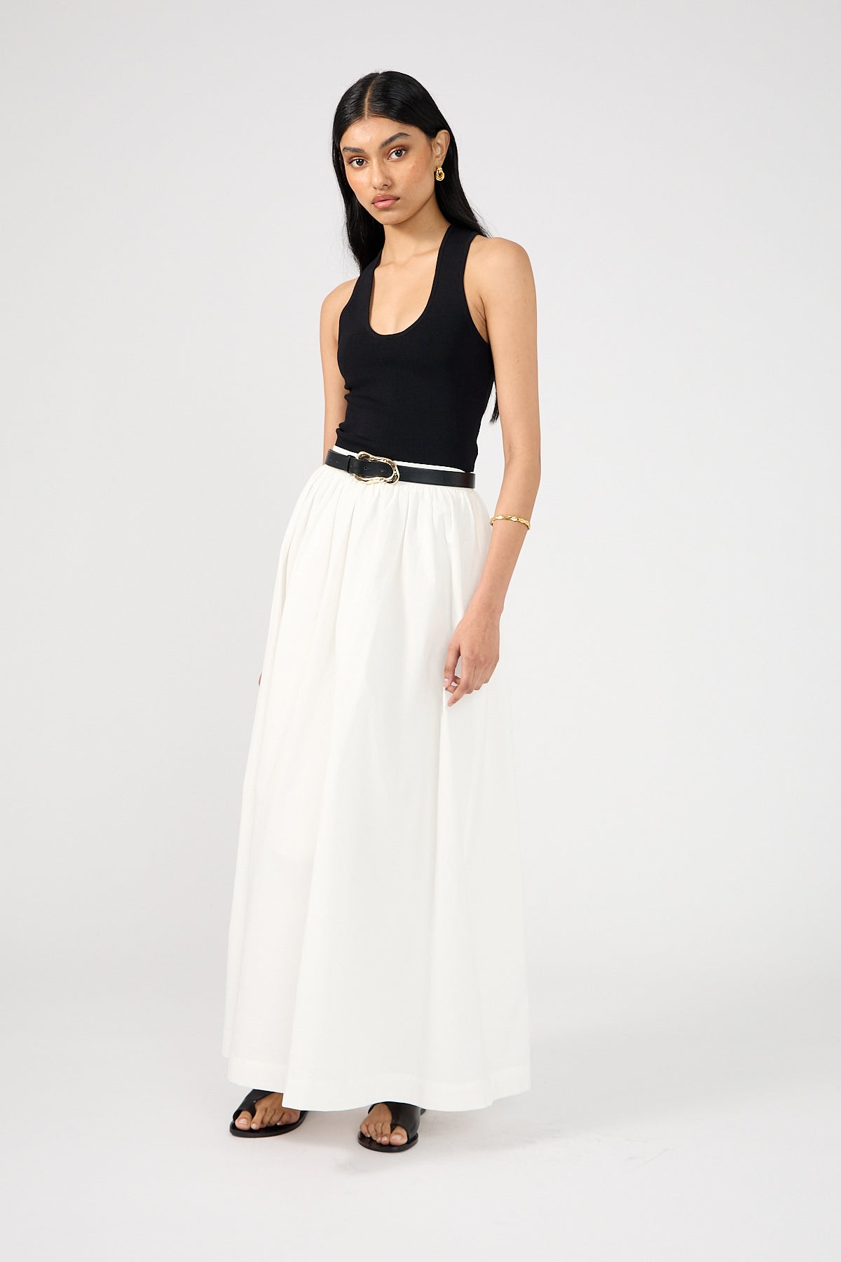 Isley | Maxi Skirt White