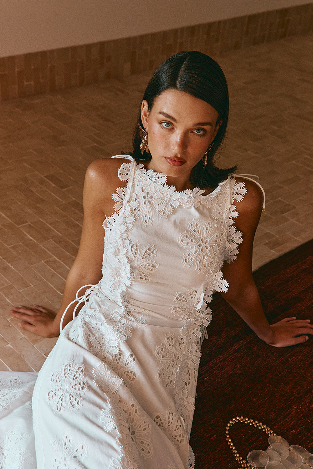 Seraphina | Lace Maxi Dress White