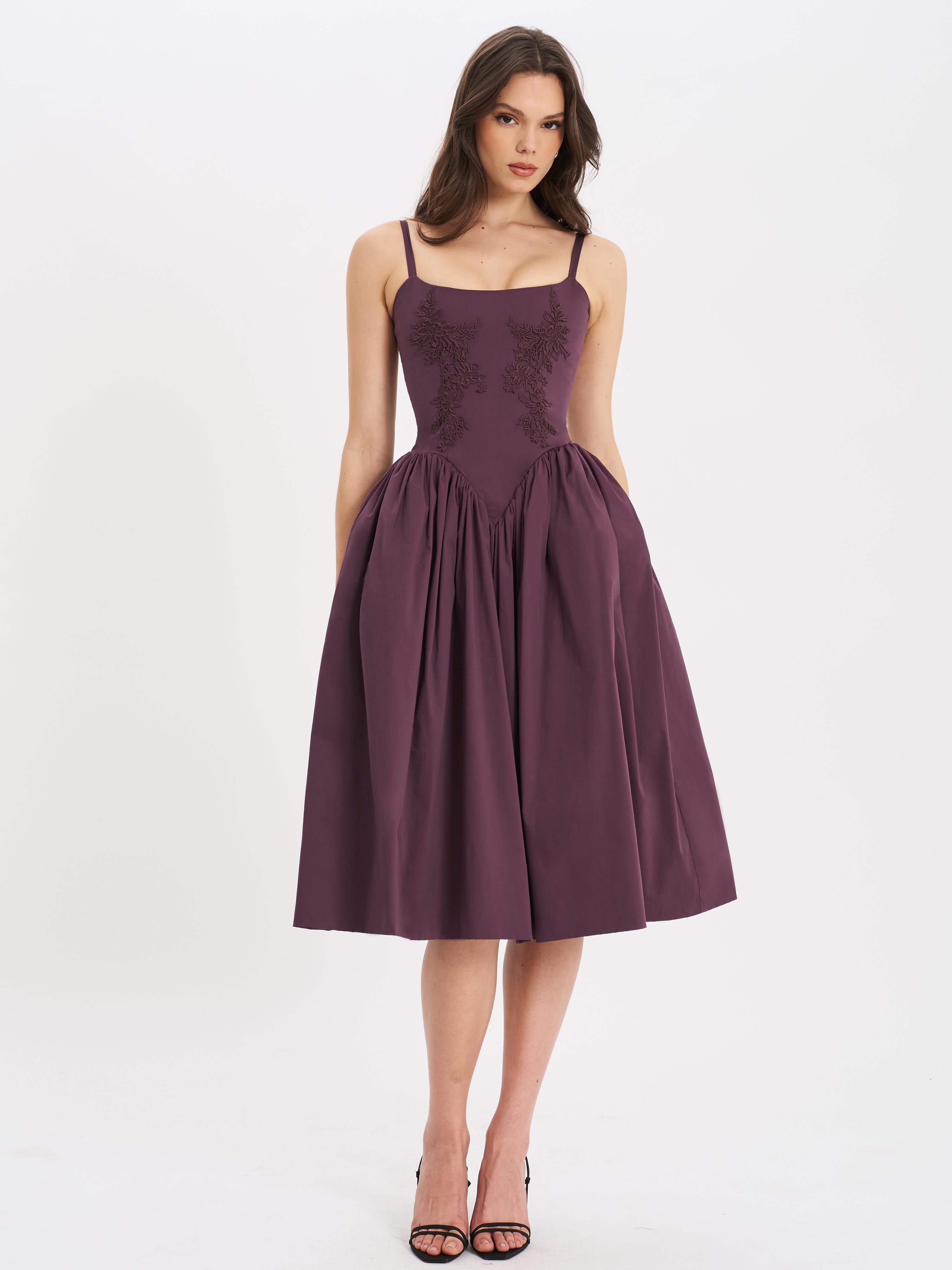 Seraphine | Embroidered Midi Dress