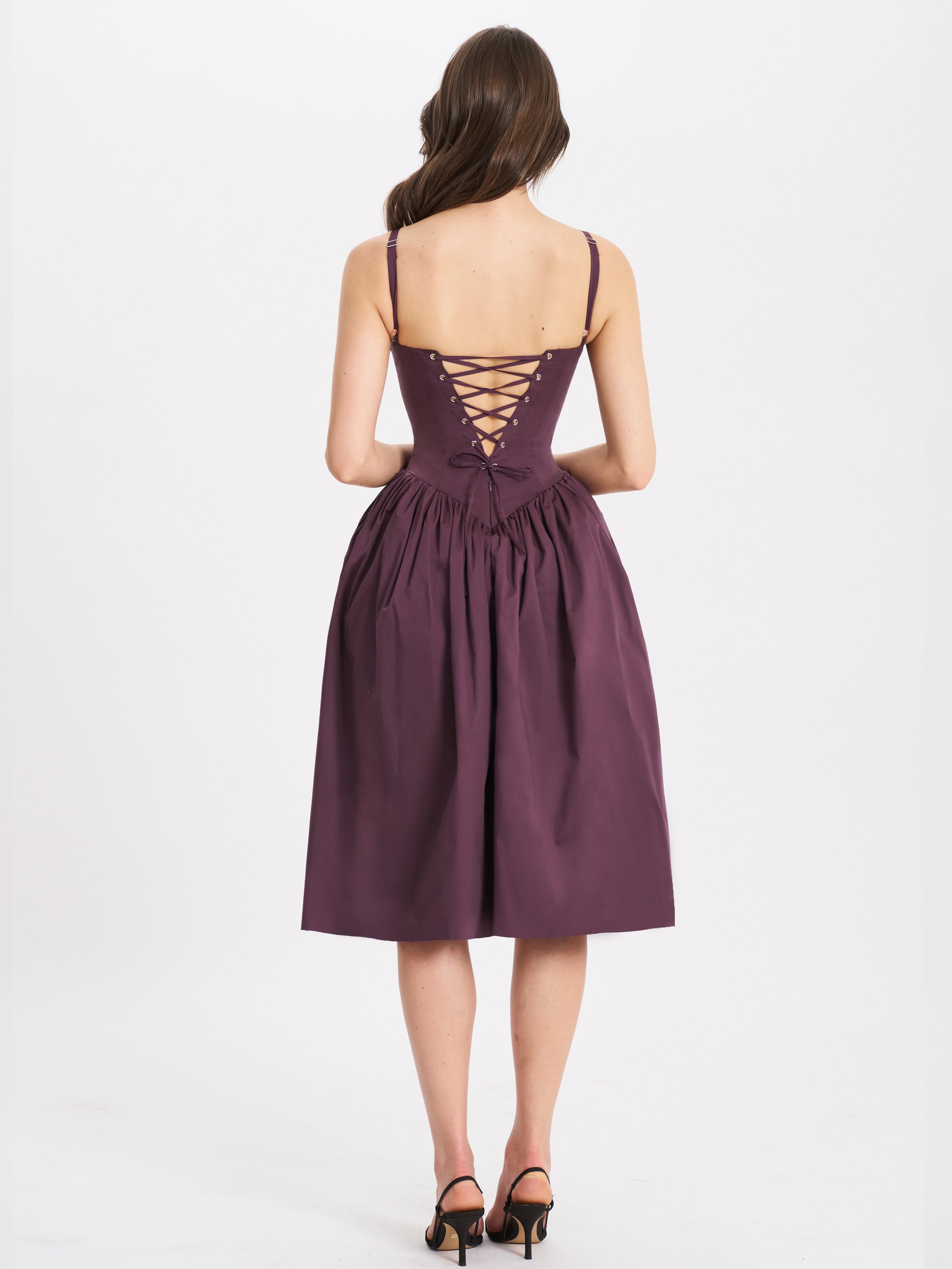 Rabella | Elegant Midi Dress Purple