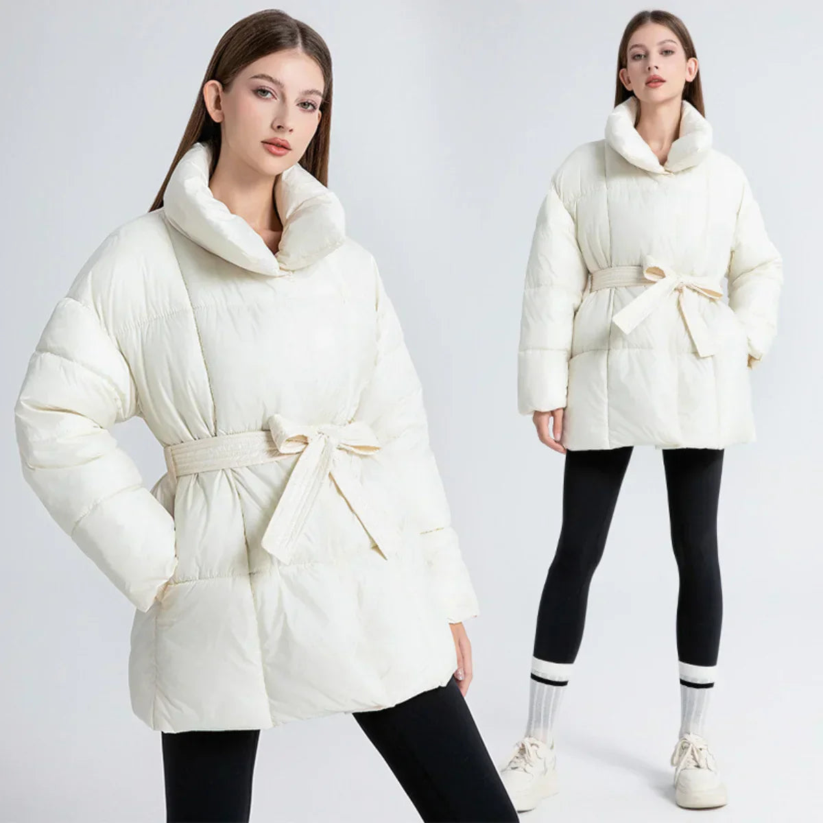 Avery | Oversized Puffer White