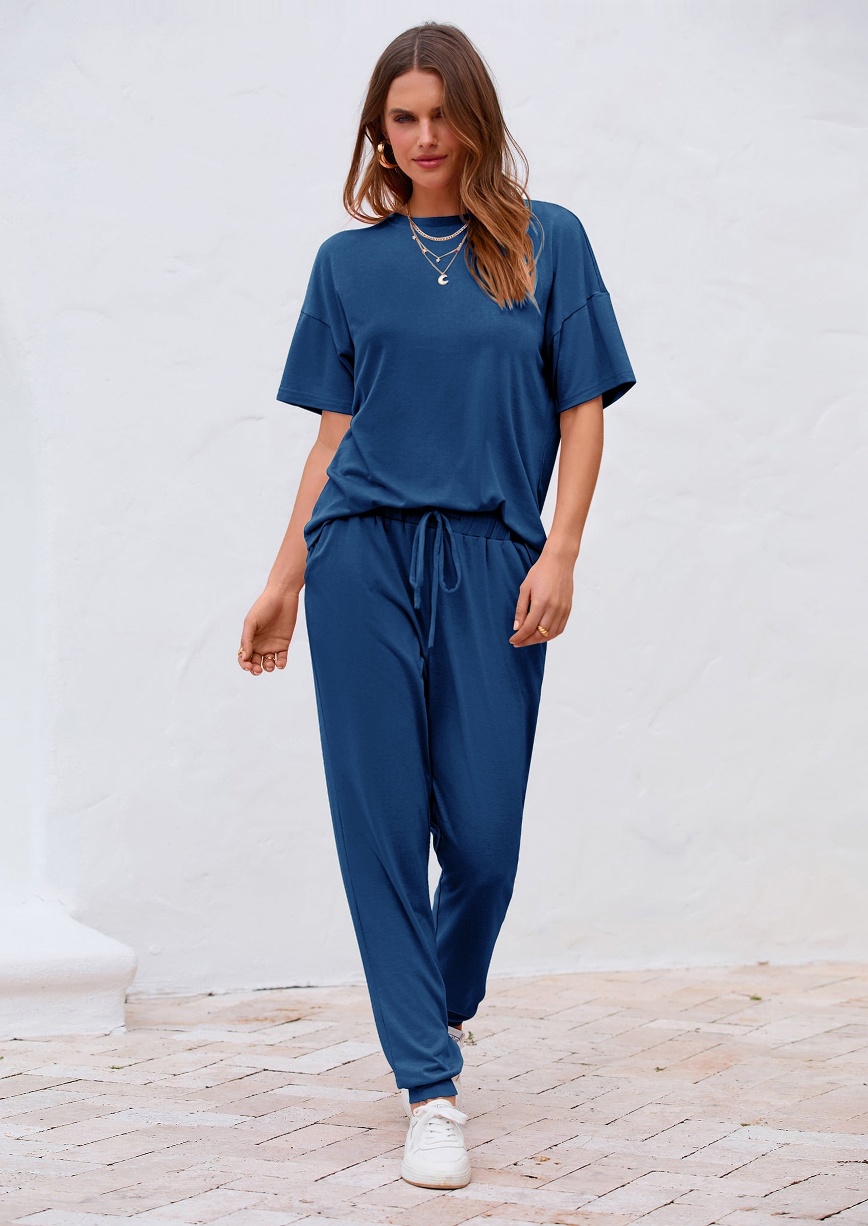 Chichi Women's Two Piece Lounge Sets Spring Summer Jogger Pants Vacation Outfits Travel Airplane Matching Clothes