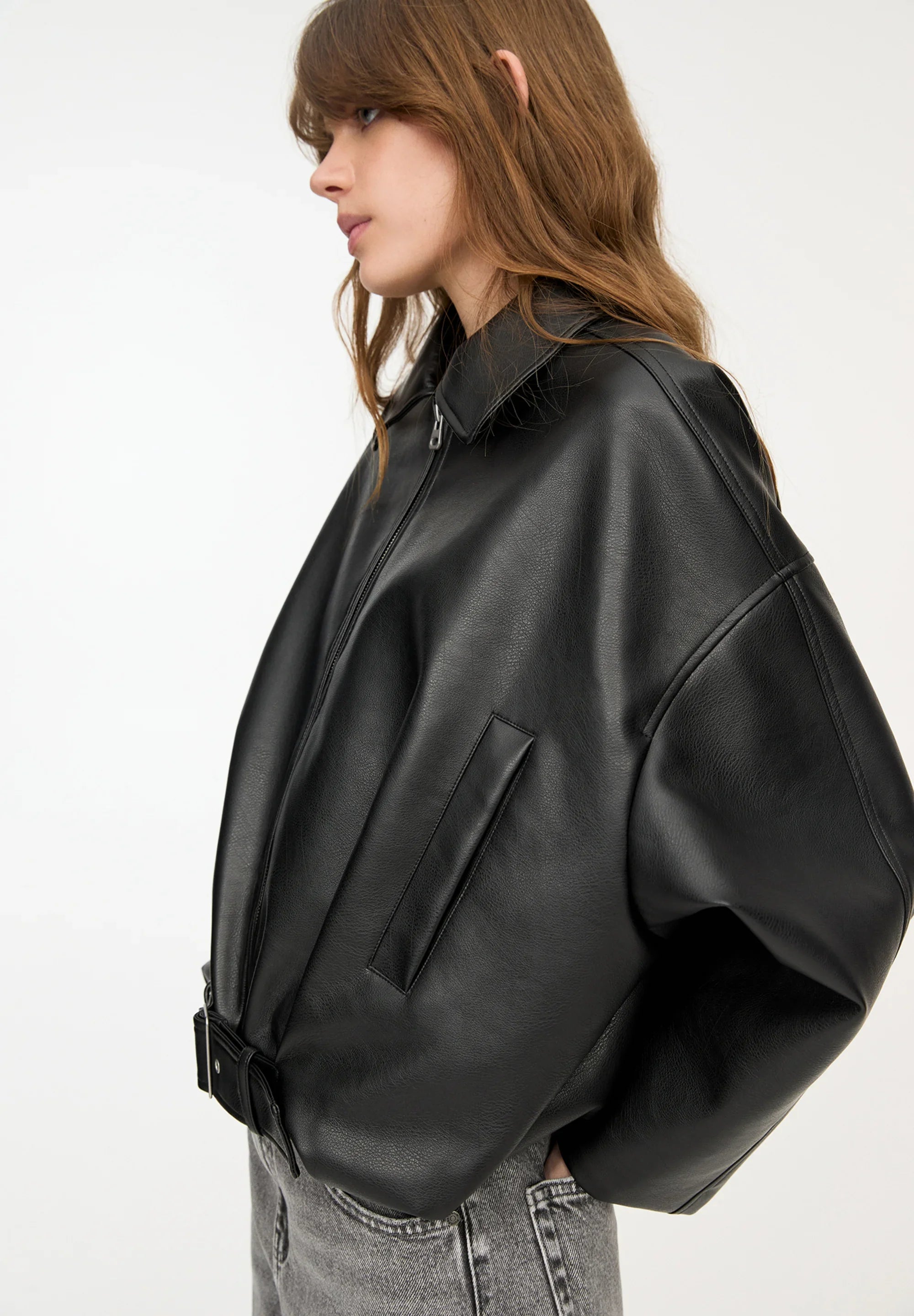 Sophia | Leather Jacket Black