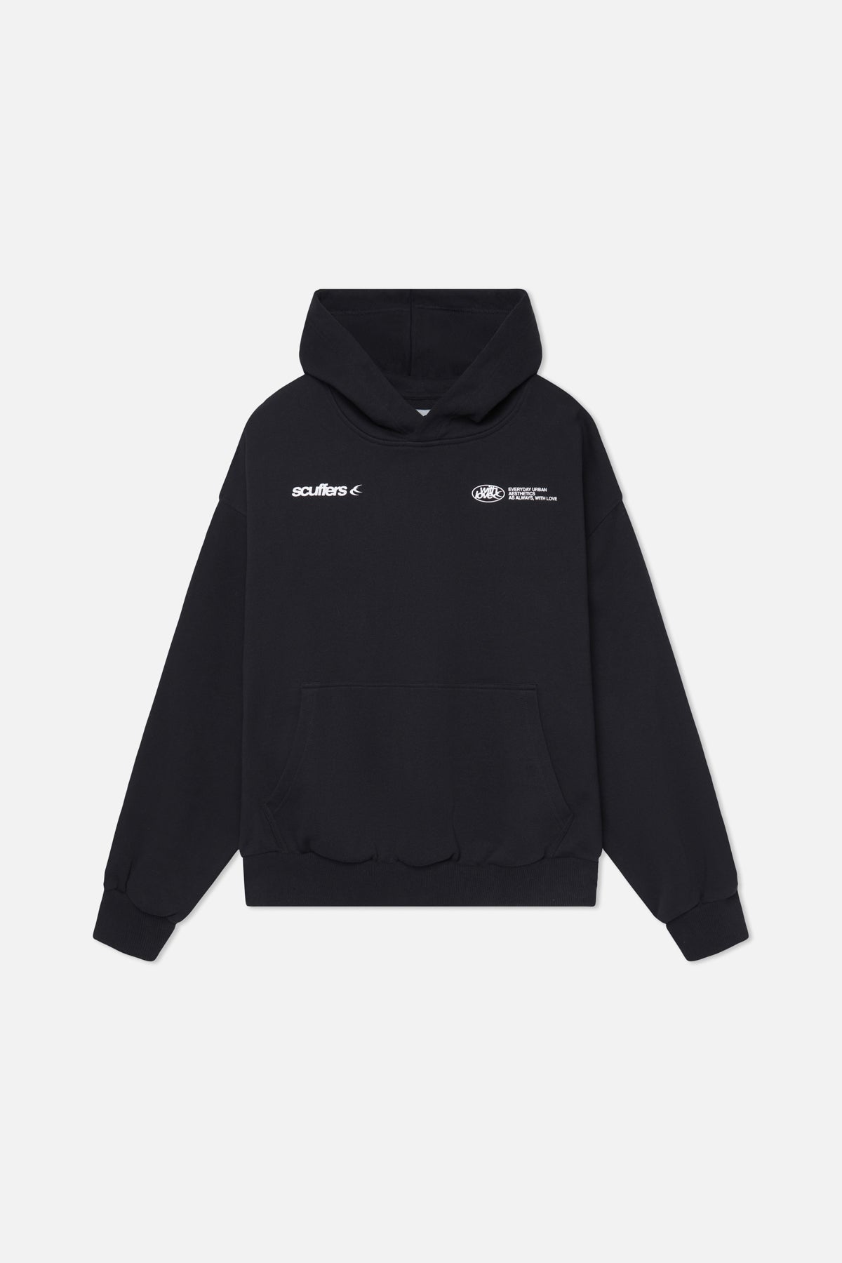Amber | WIth Love Hoodie Black Yellow