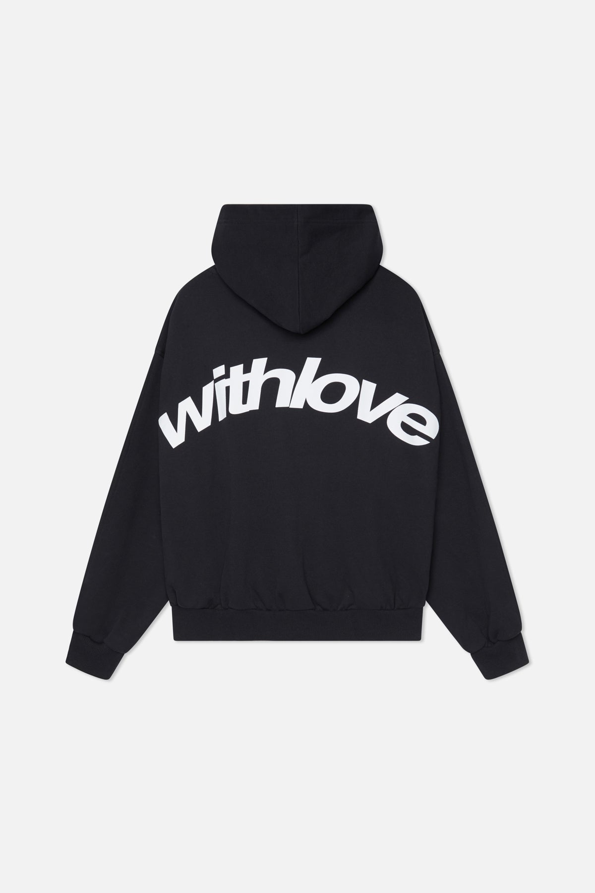 Amber | WIth Love Hoodie Black White