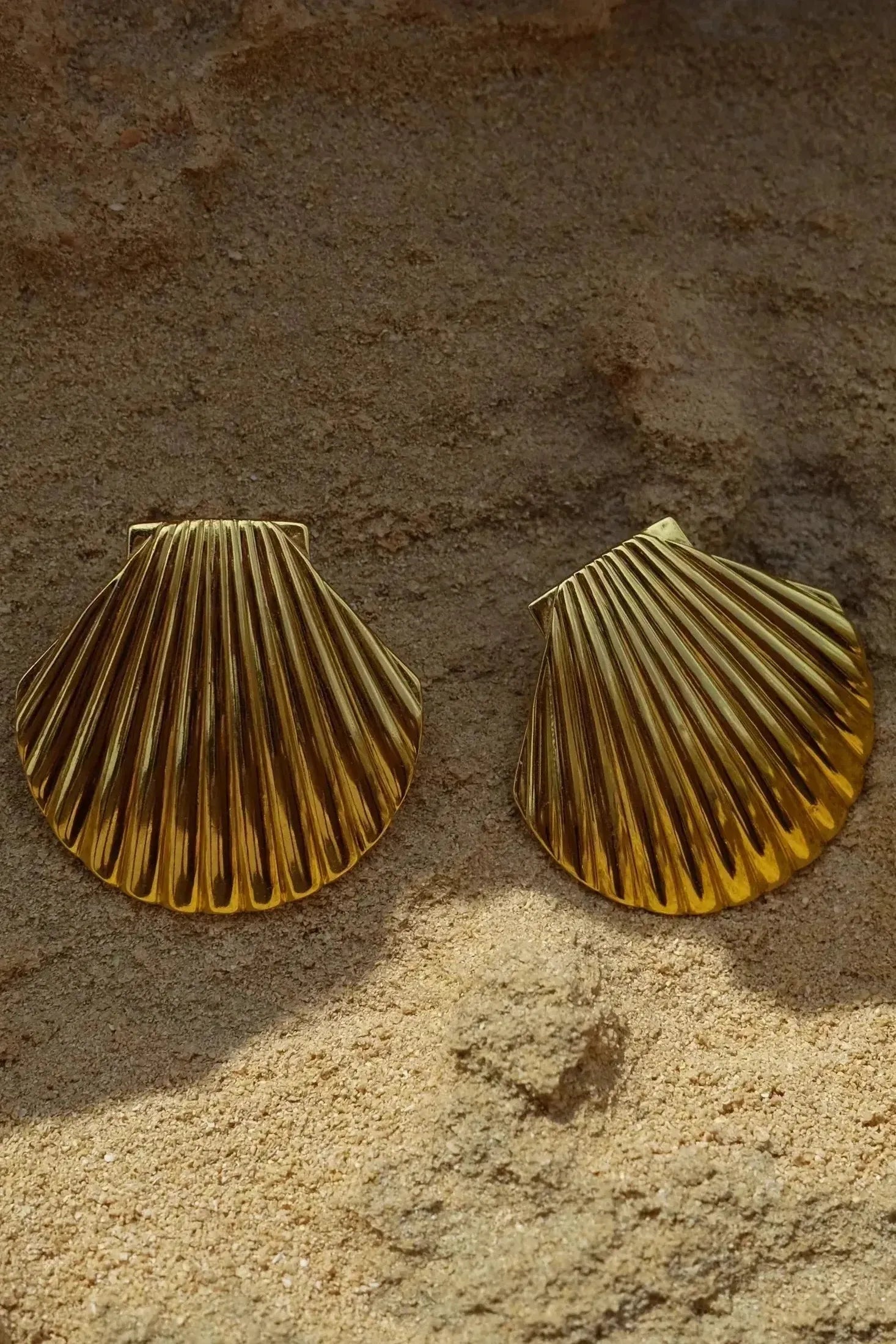 Celeste - Oceanic Shell Earrings Silver