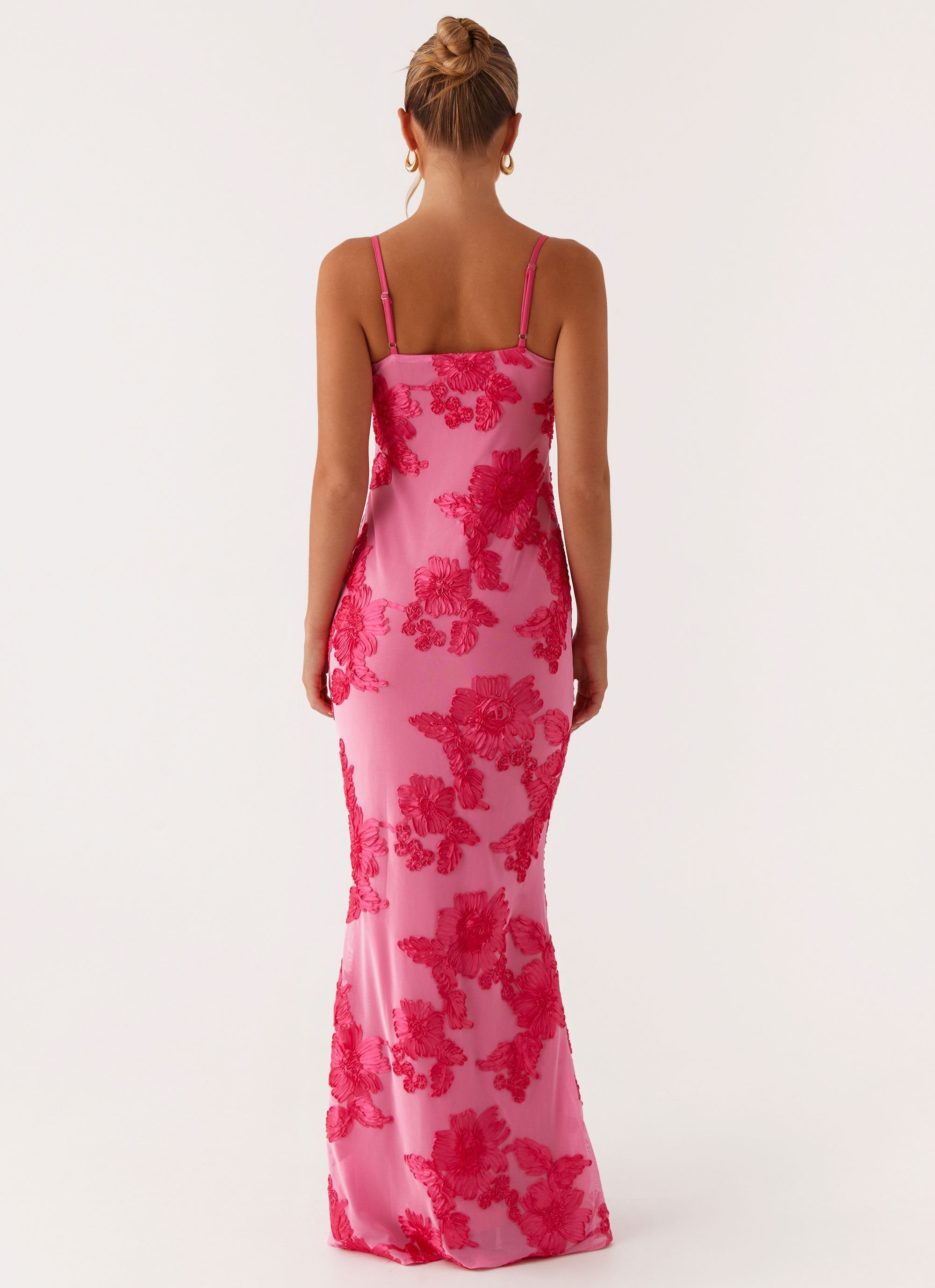Chloe | Floral Maxi Dress Pink