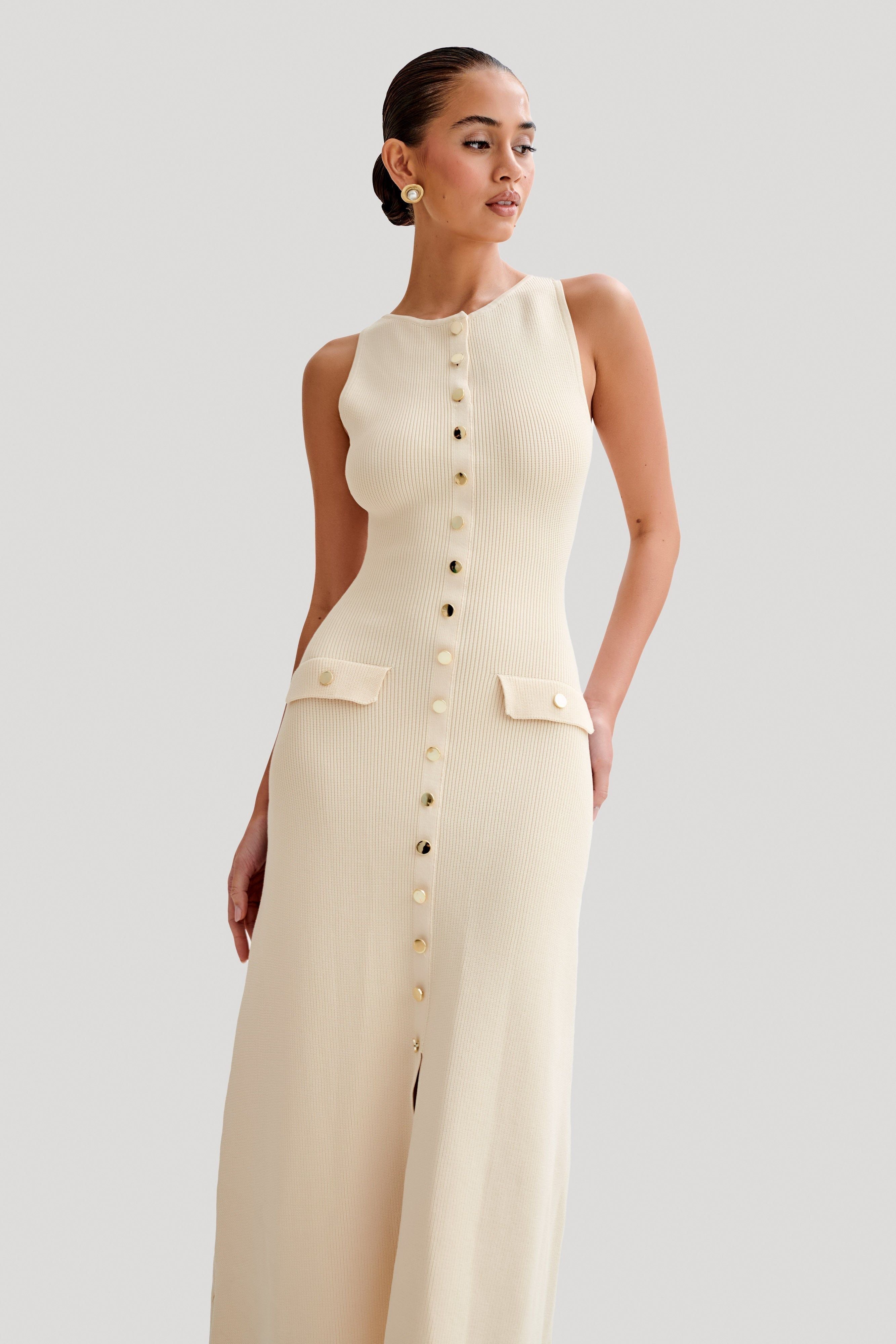 Serene | Elegant Maxi Dress Creamy White