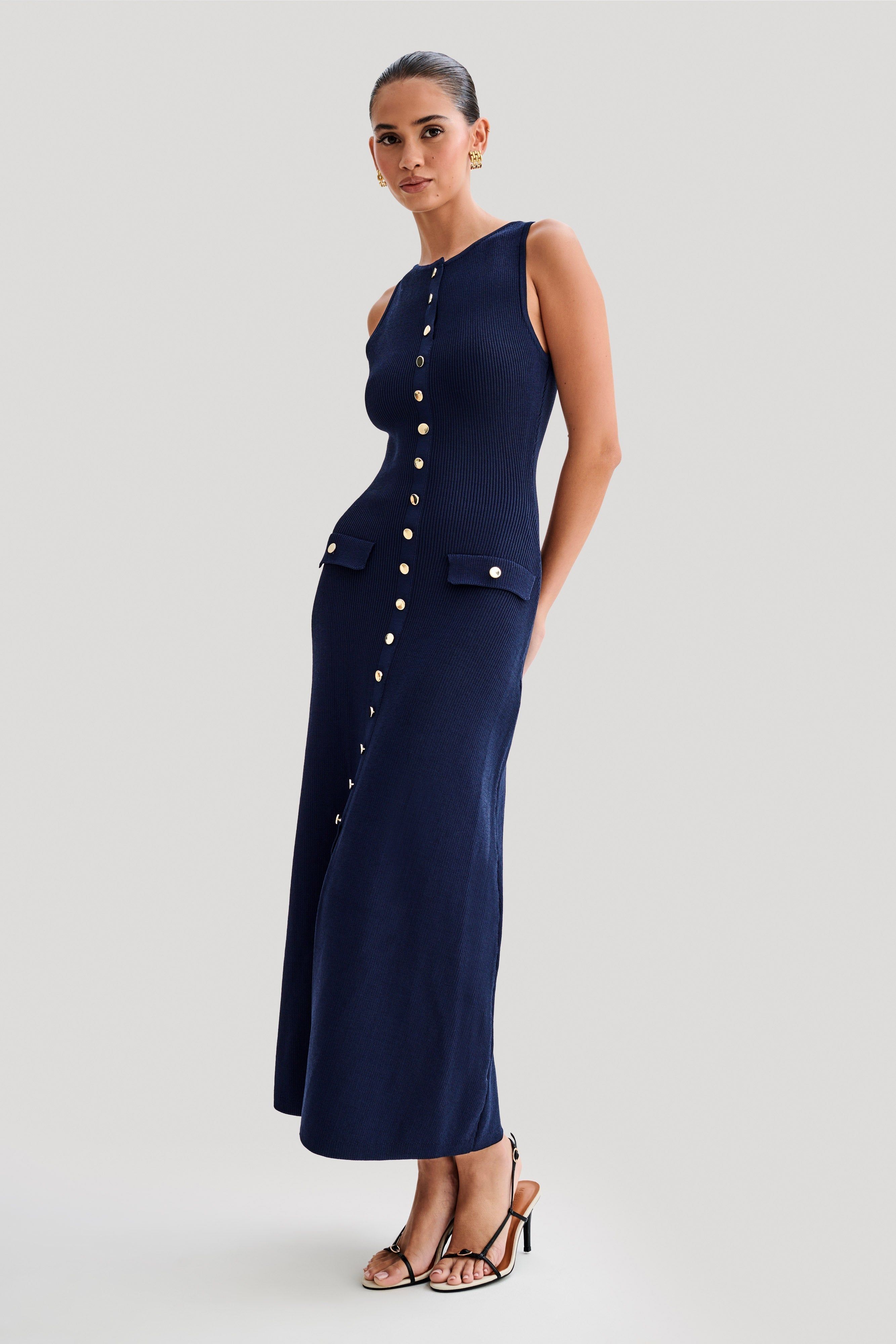 Serene | Elegant Maxi Dress Navy