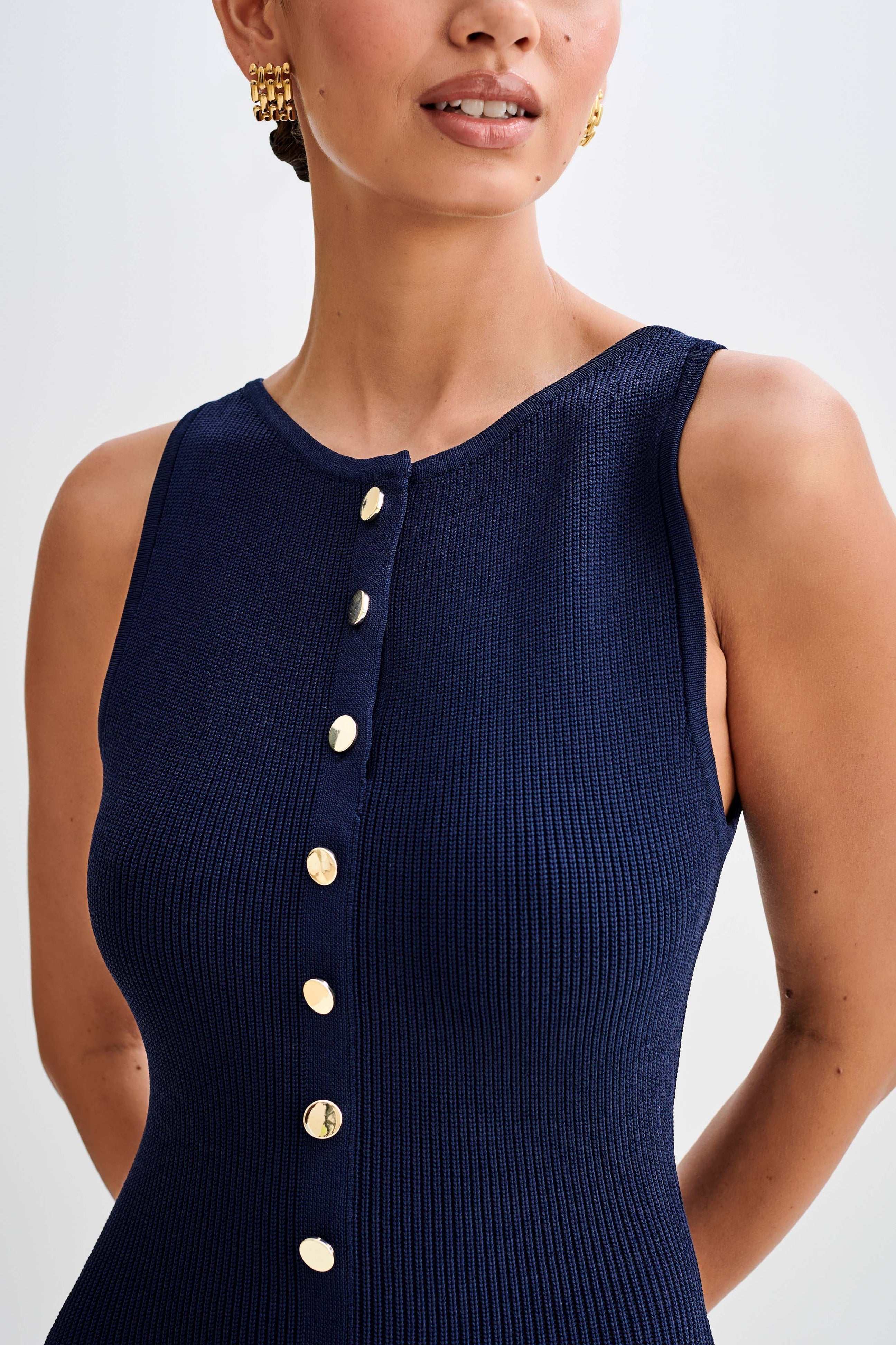 Serene | Elegant Maxi Dress Navy
