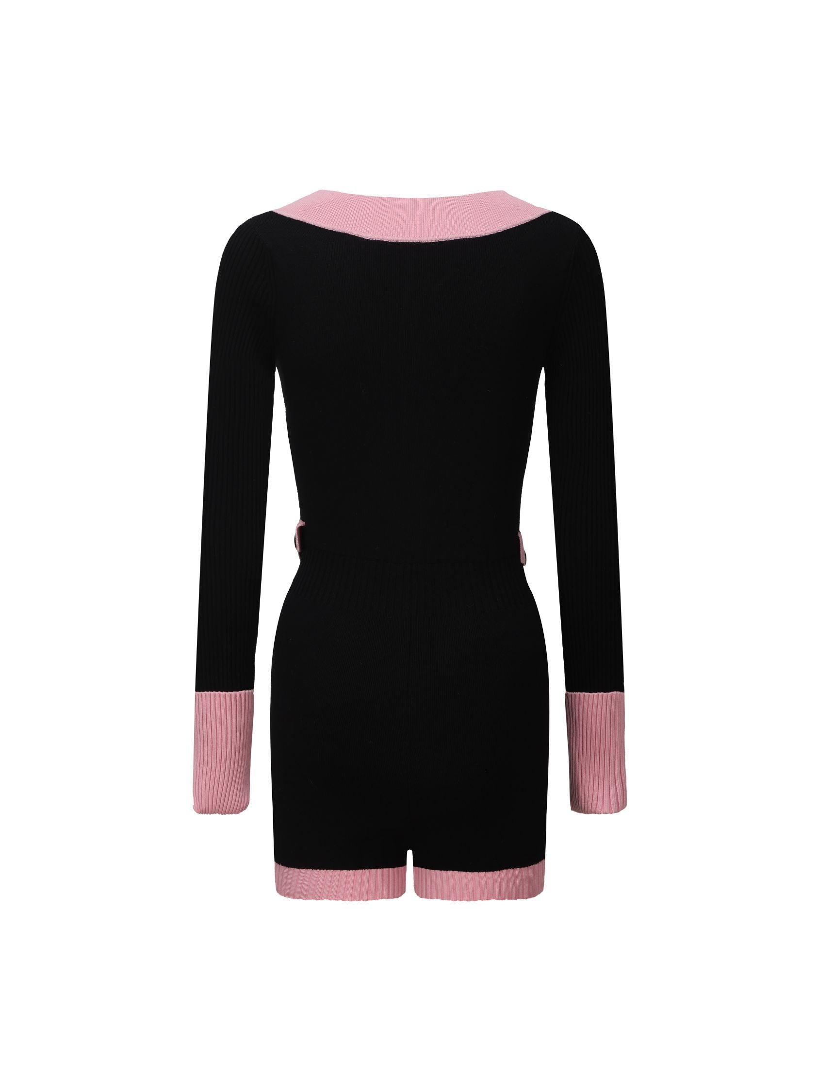 Aurora | Barbie Knit Jumpsuit Black Pink