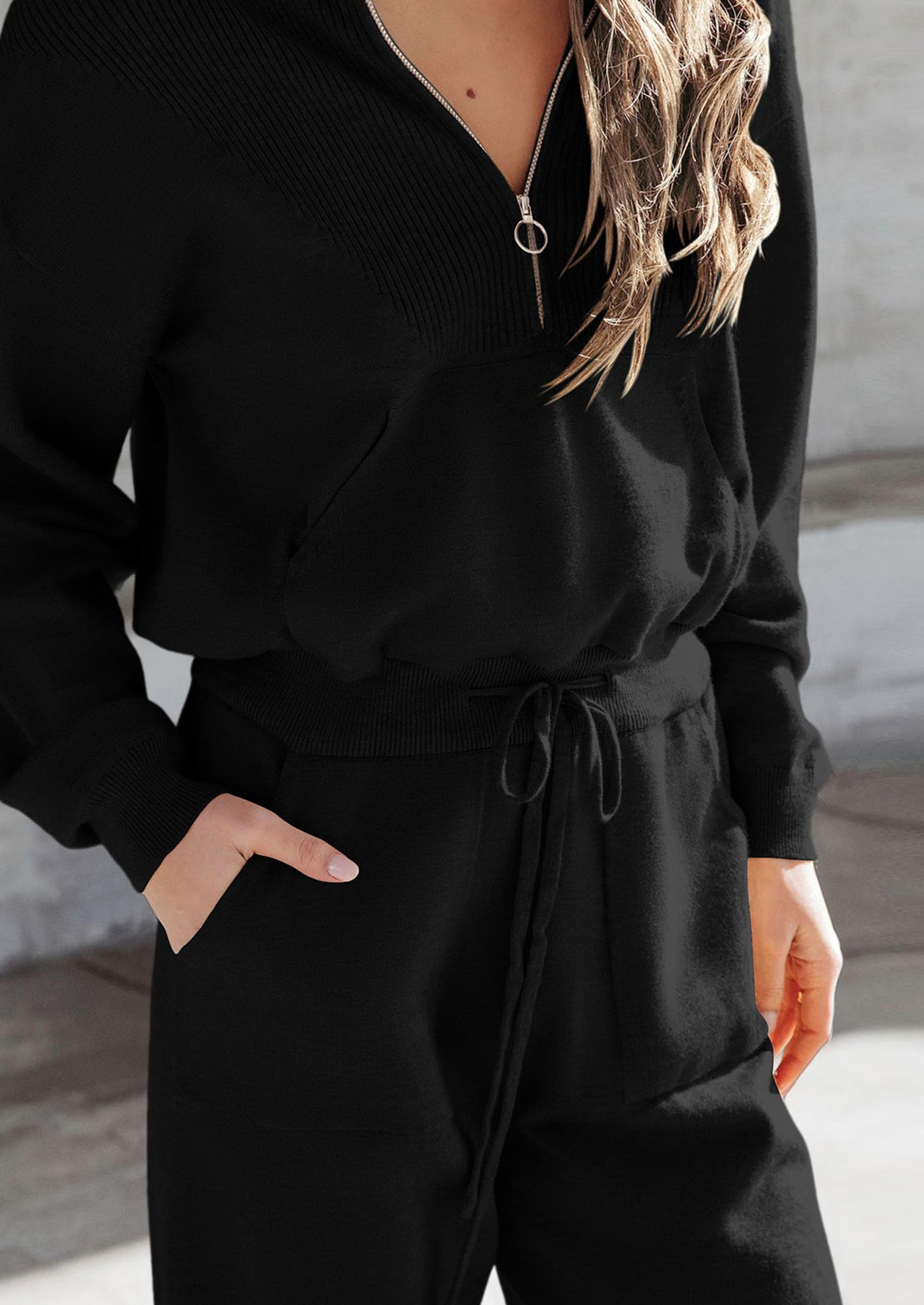 Chichi Women's 2 Piece Sweater Set Pullover Zip Up Sweatshirt Jogger Sweatpants Tracksuit Casual Outfit