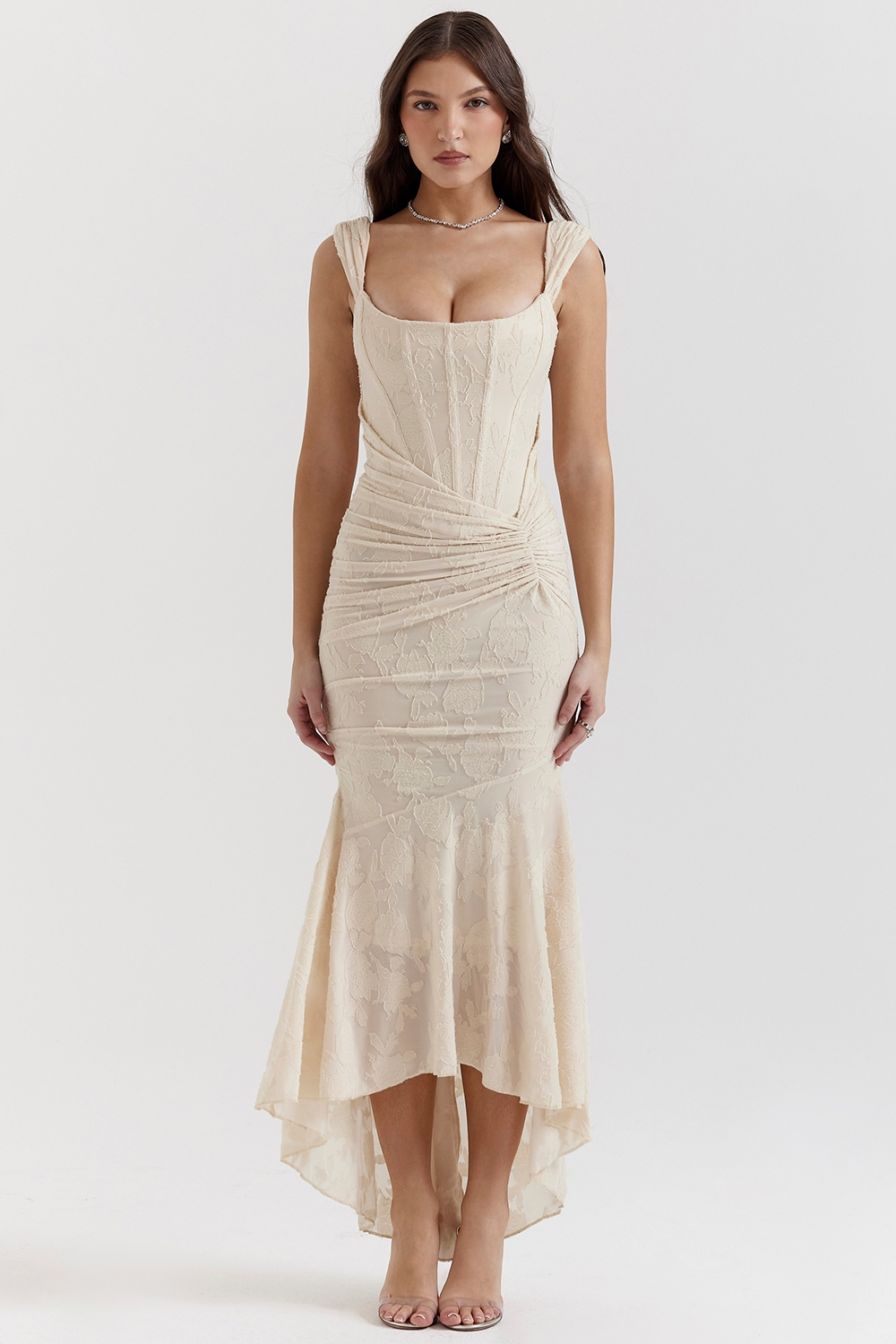 Ivy | Elegant Maxi Dress Creamy White