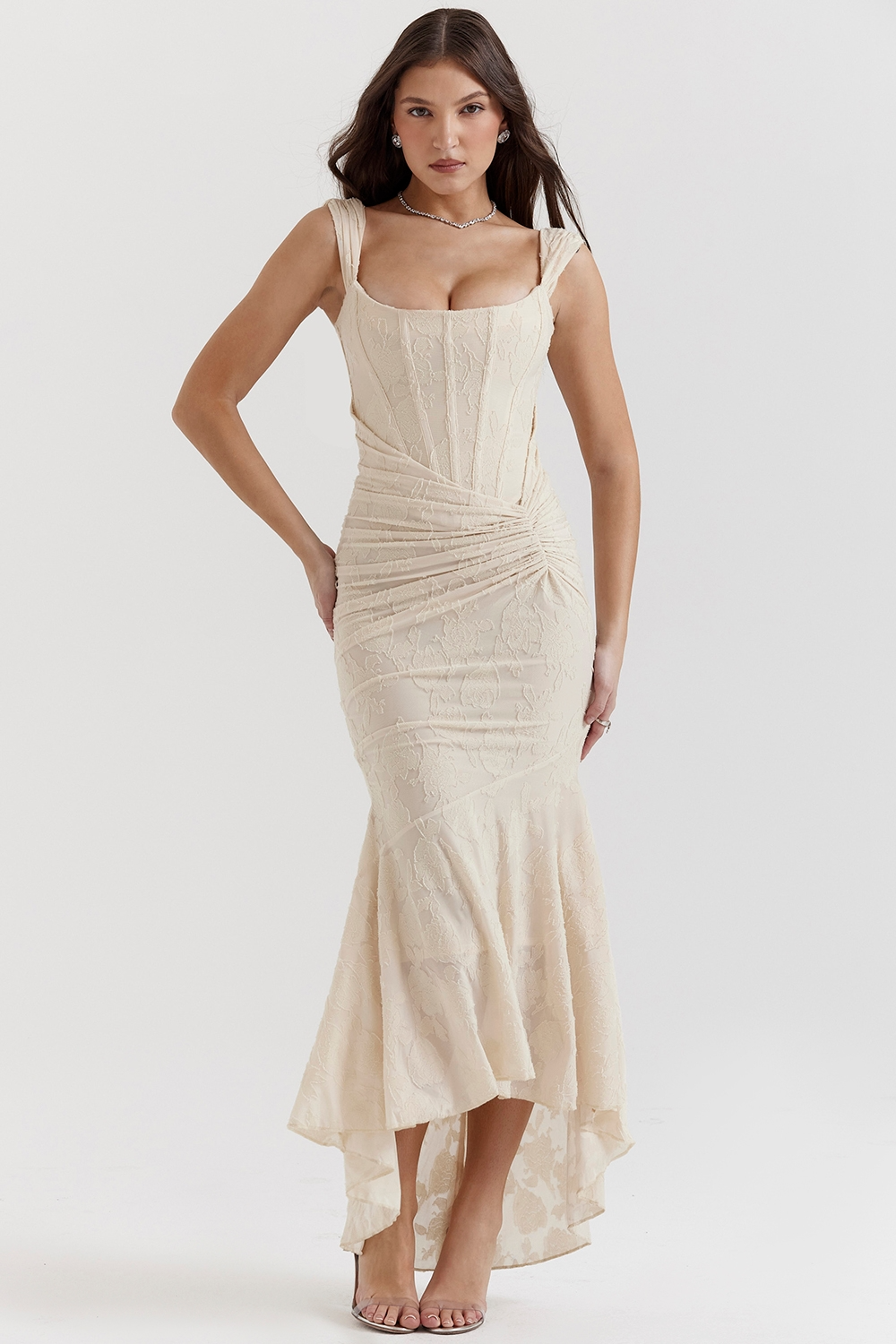 Ivy | Elegant Maxi Dress Creamy White