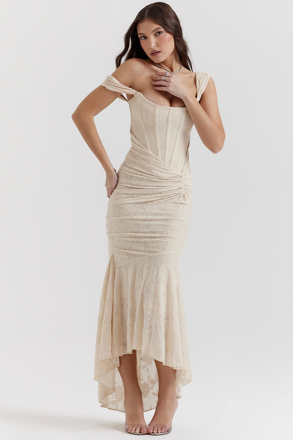 Ivy | Elegant Maxi Dress Creamy White