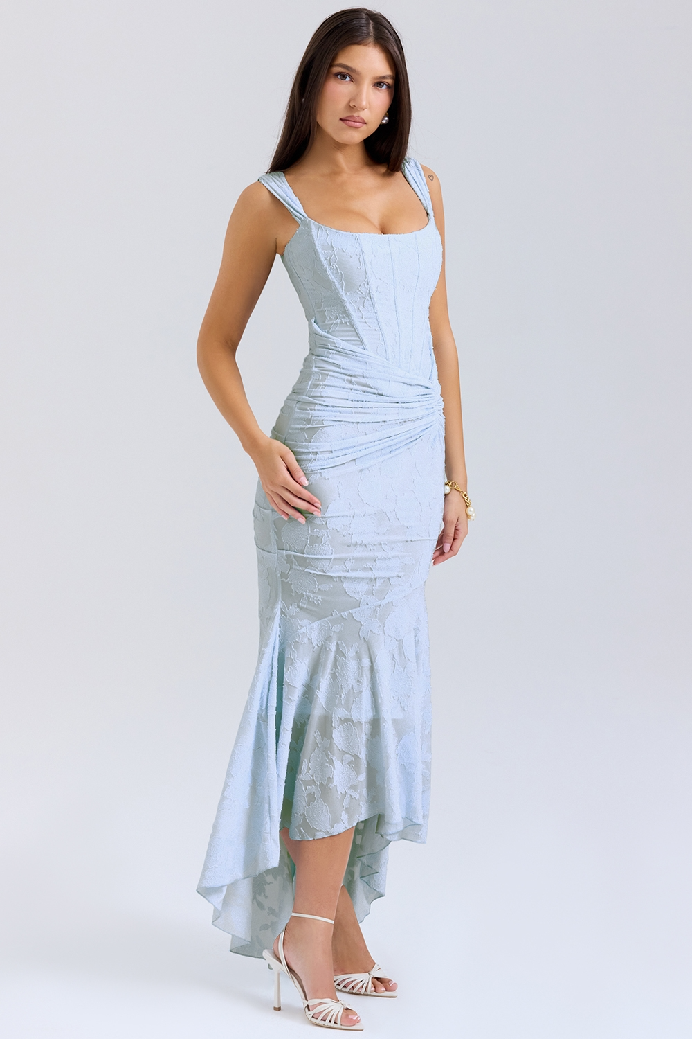 Ivy | Elegant Maxi Dress Light Blue