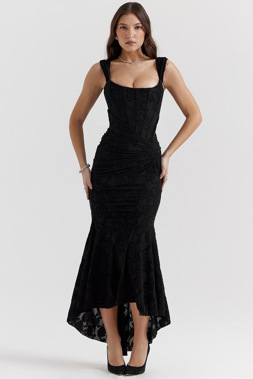 Ivy | Elegant Maxi Dress Black
