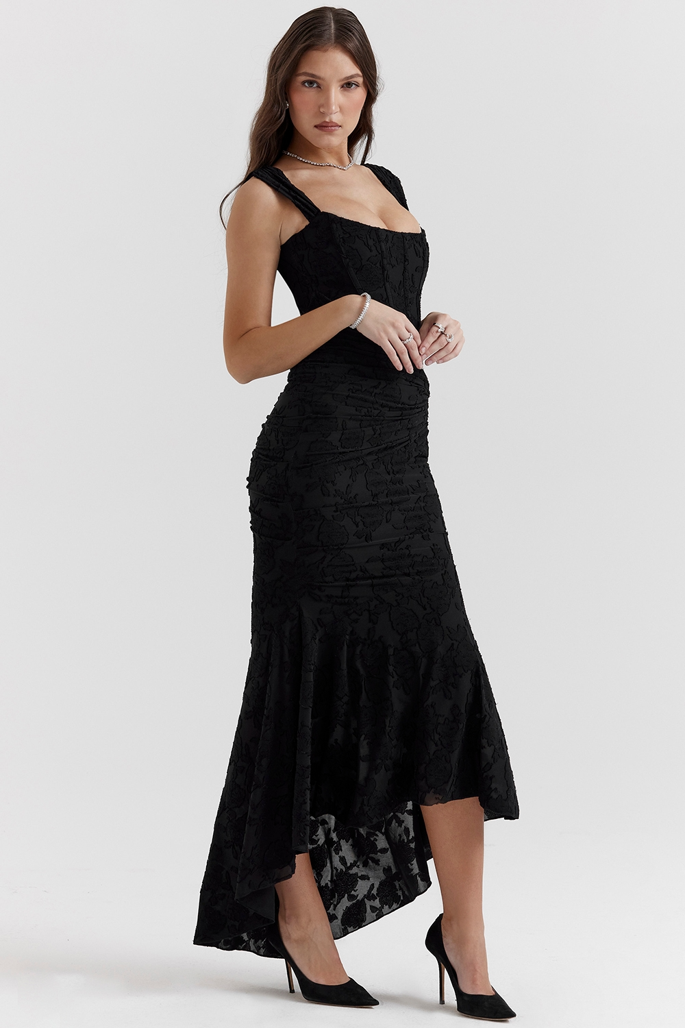 Ivy | Elegant Maxi Dress Black