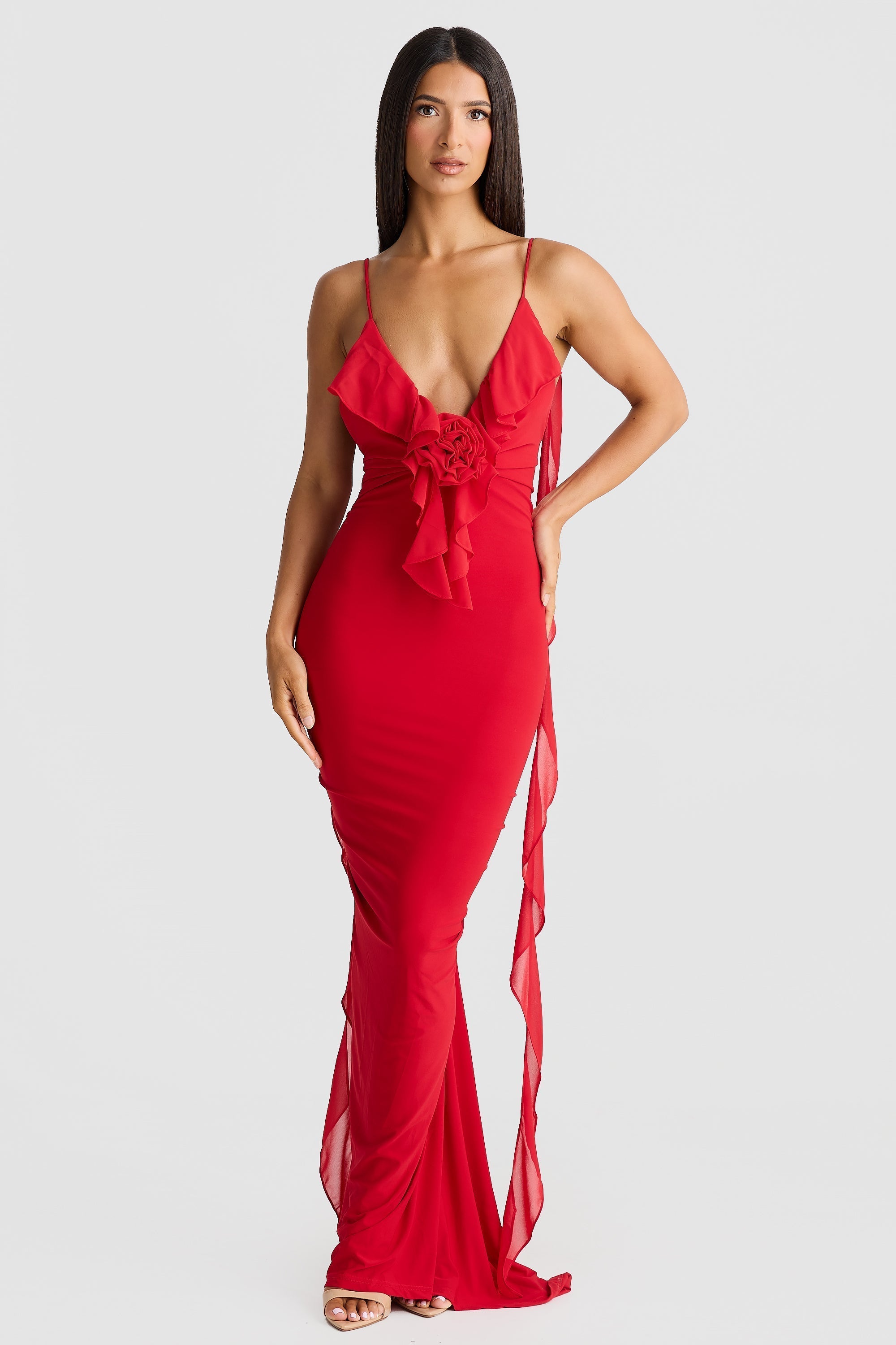 Sienna | Ruffle Maxi Dress Yellow