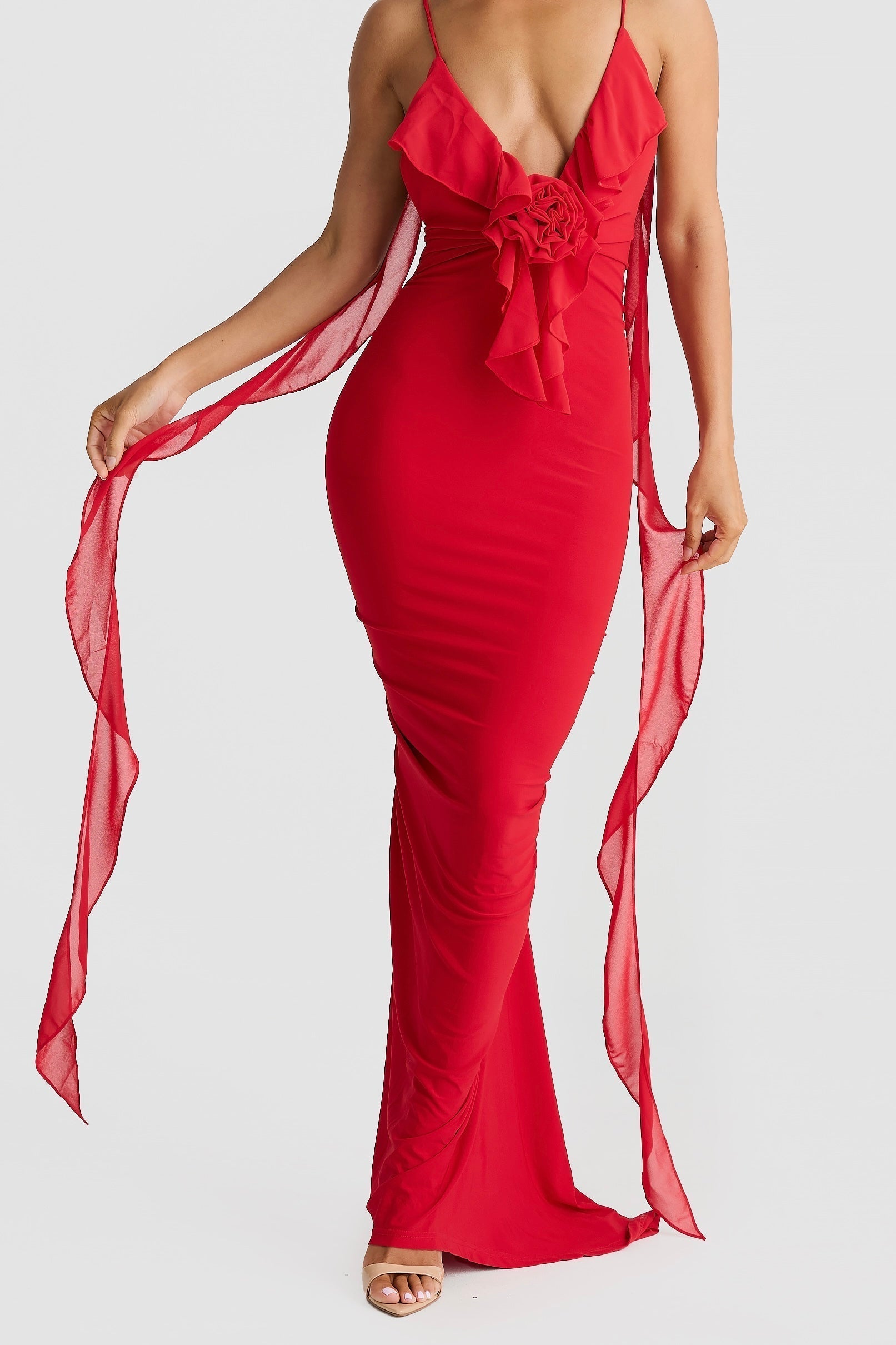 Sienna | Ruffle Maxi Dress Yellow
