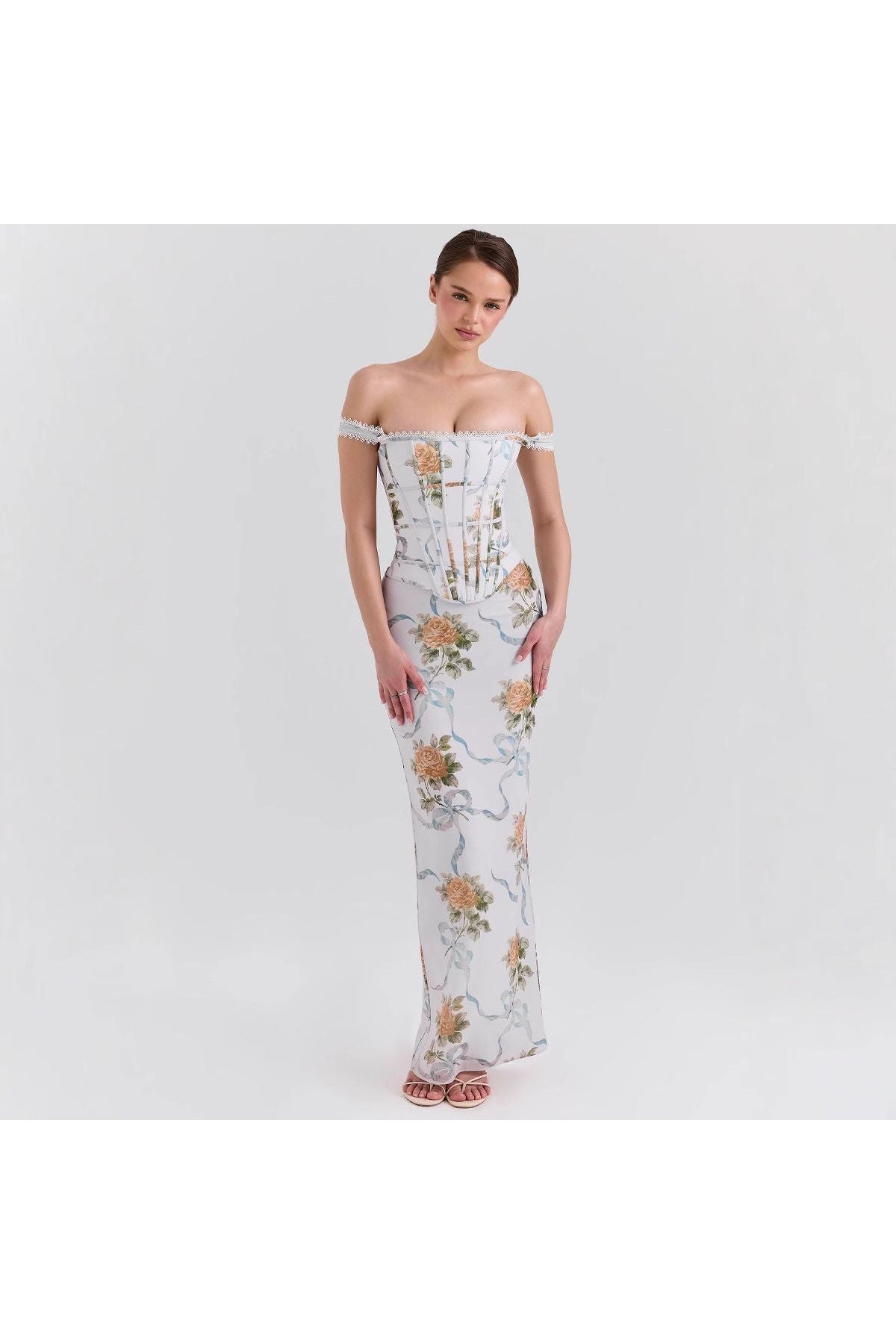 Lyla | Elegant Maxi Dress White