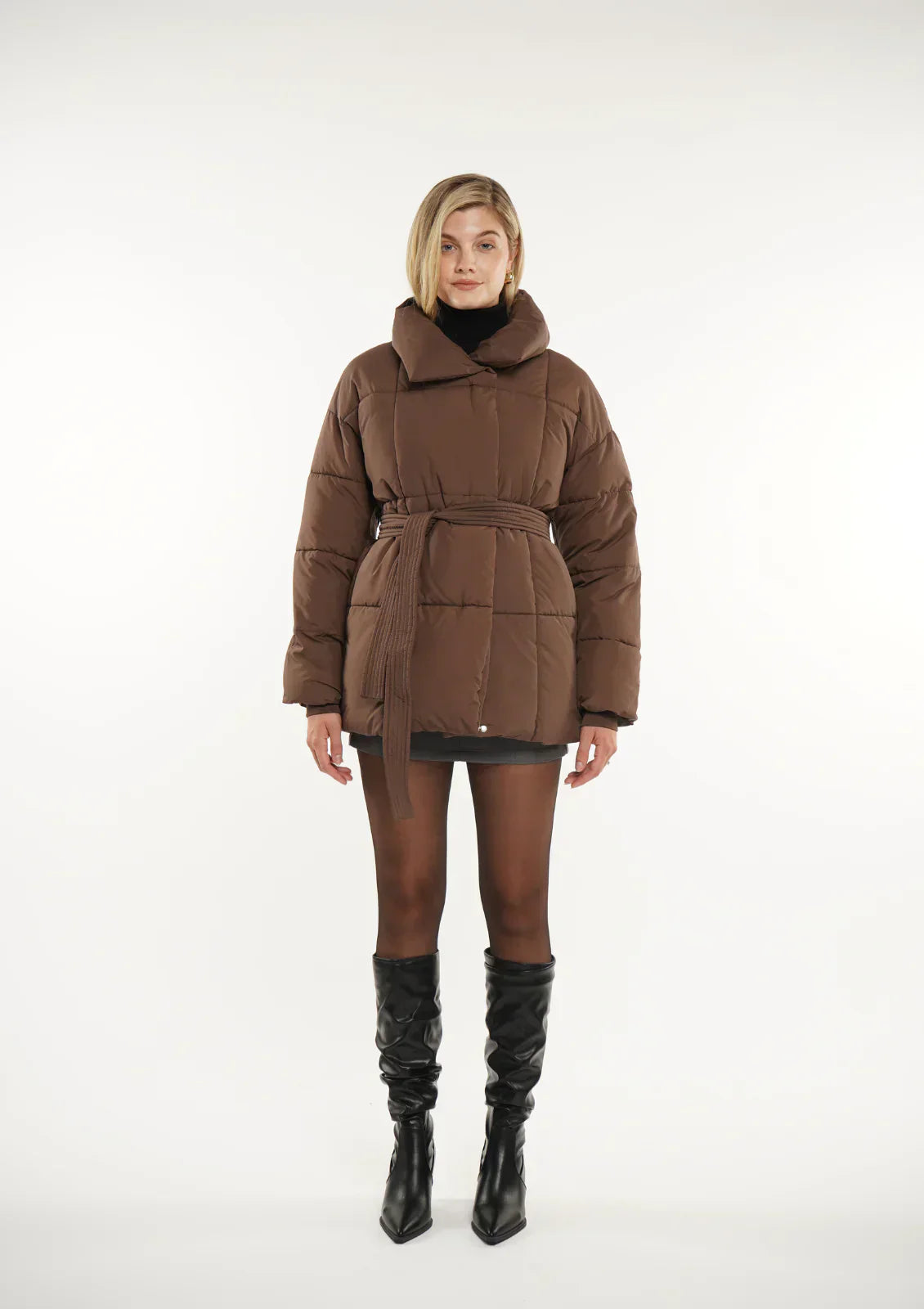 Avery | Oversized Puffer Brown