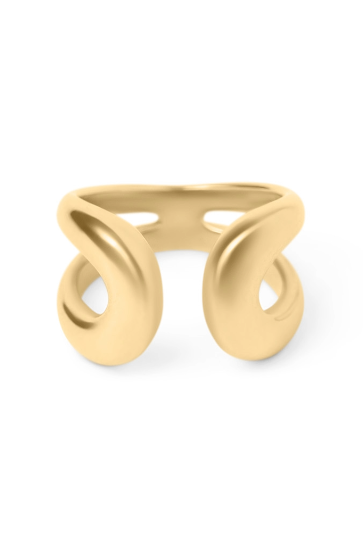 Ophelia - Adjustable Comfort Ring Gold